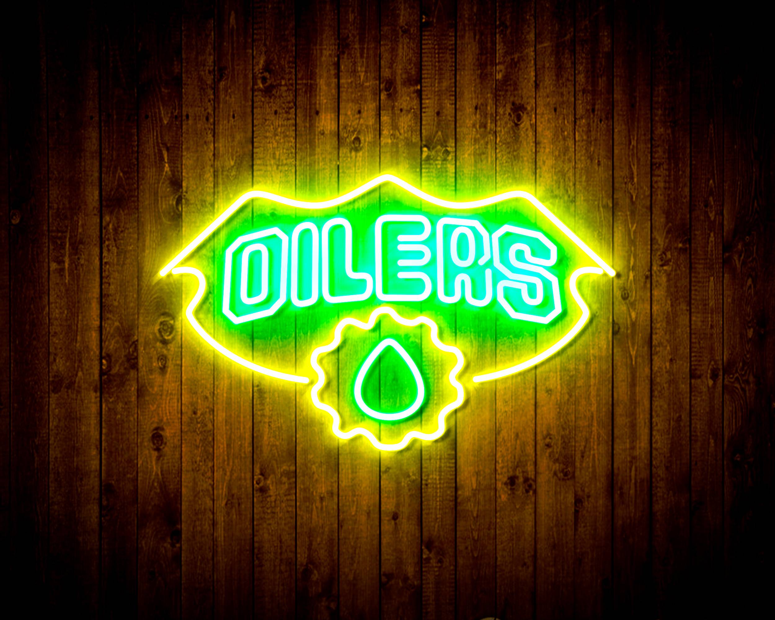 NHL Edmonton Oilers Handmade LED Neon Light Sign