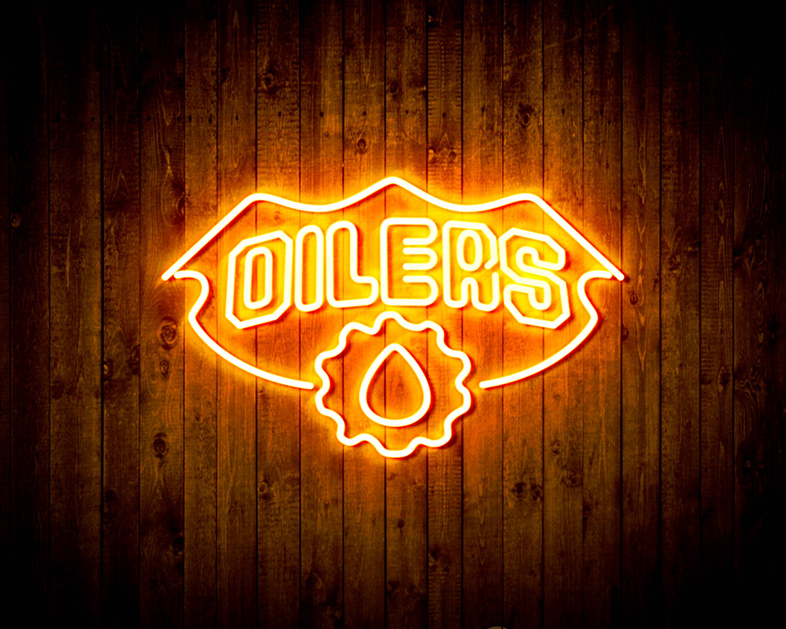 NHL Edmonton Oilers Handmade LED Neon Light Sign