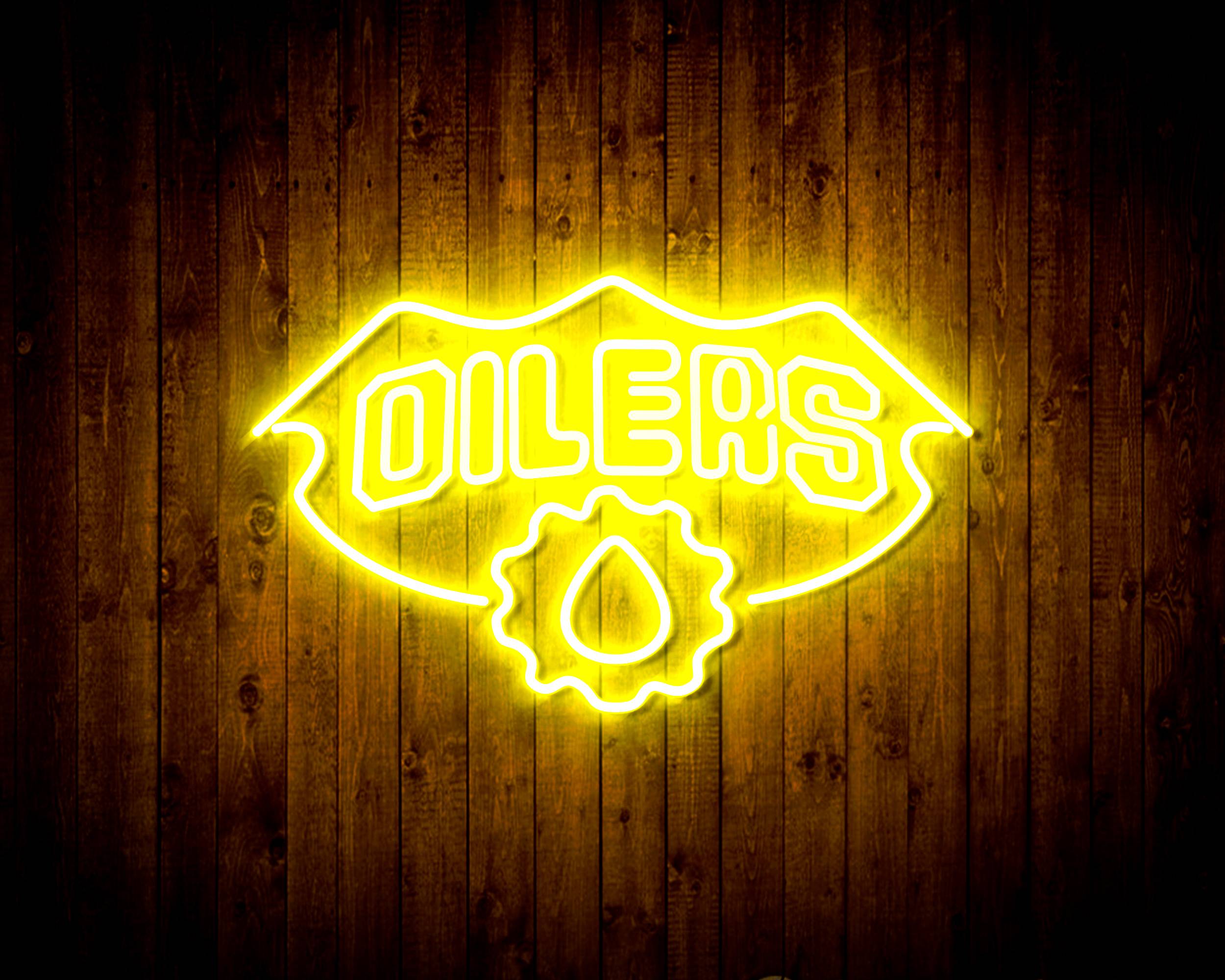 NHL Edmonton Oilers Handmade LED Neon Light Sign