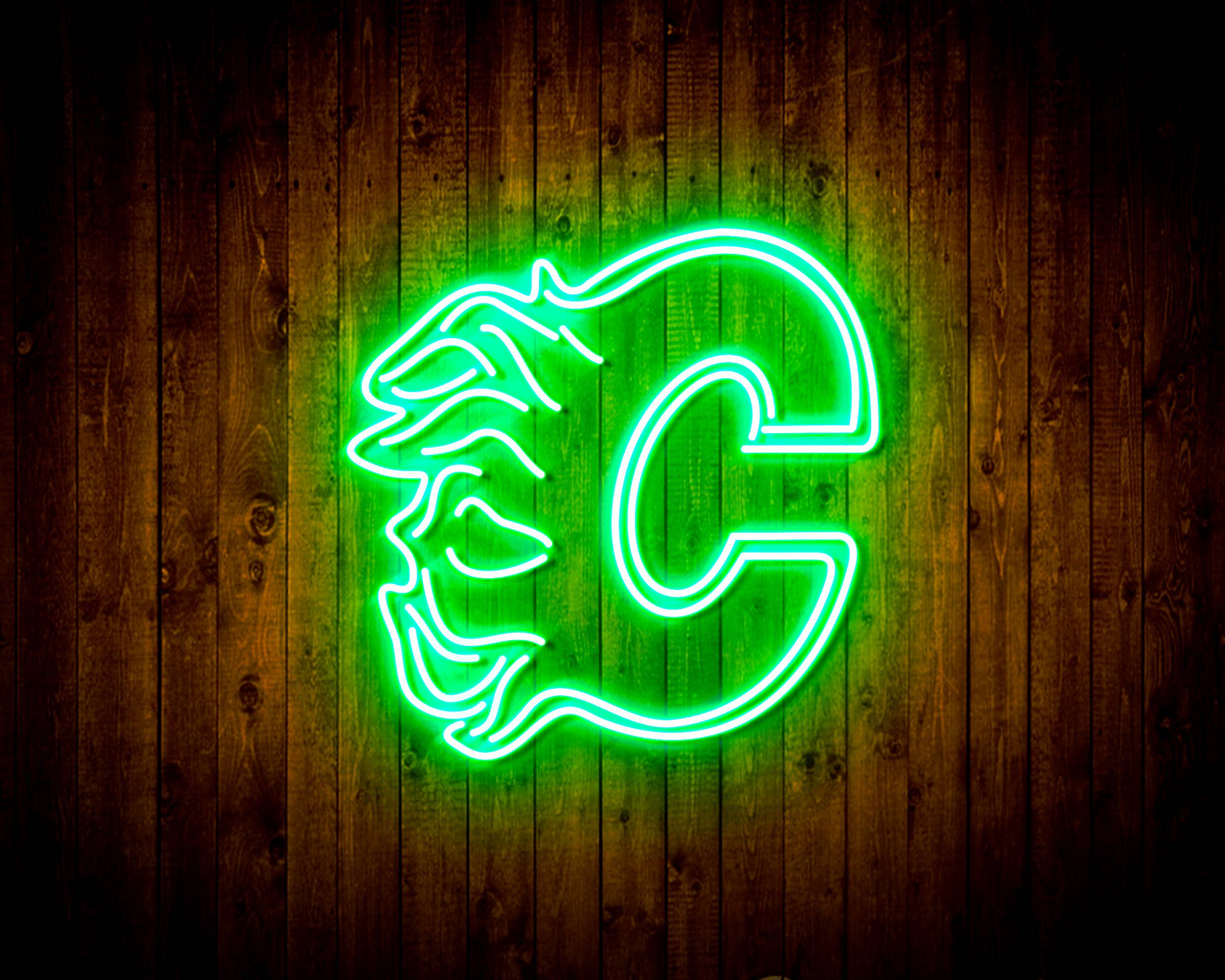 NHL Calgary Flames Handmade LED Neon Light Sign