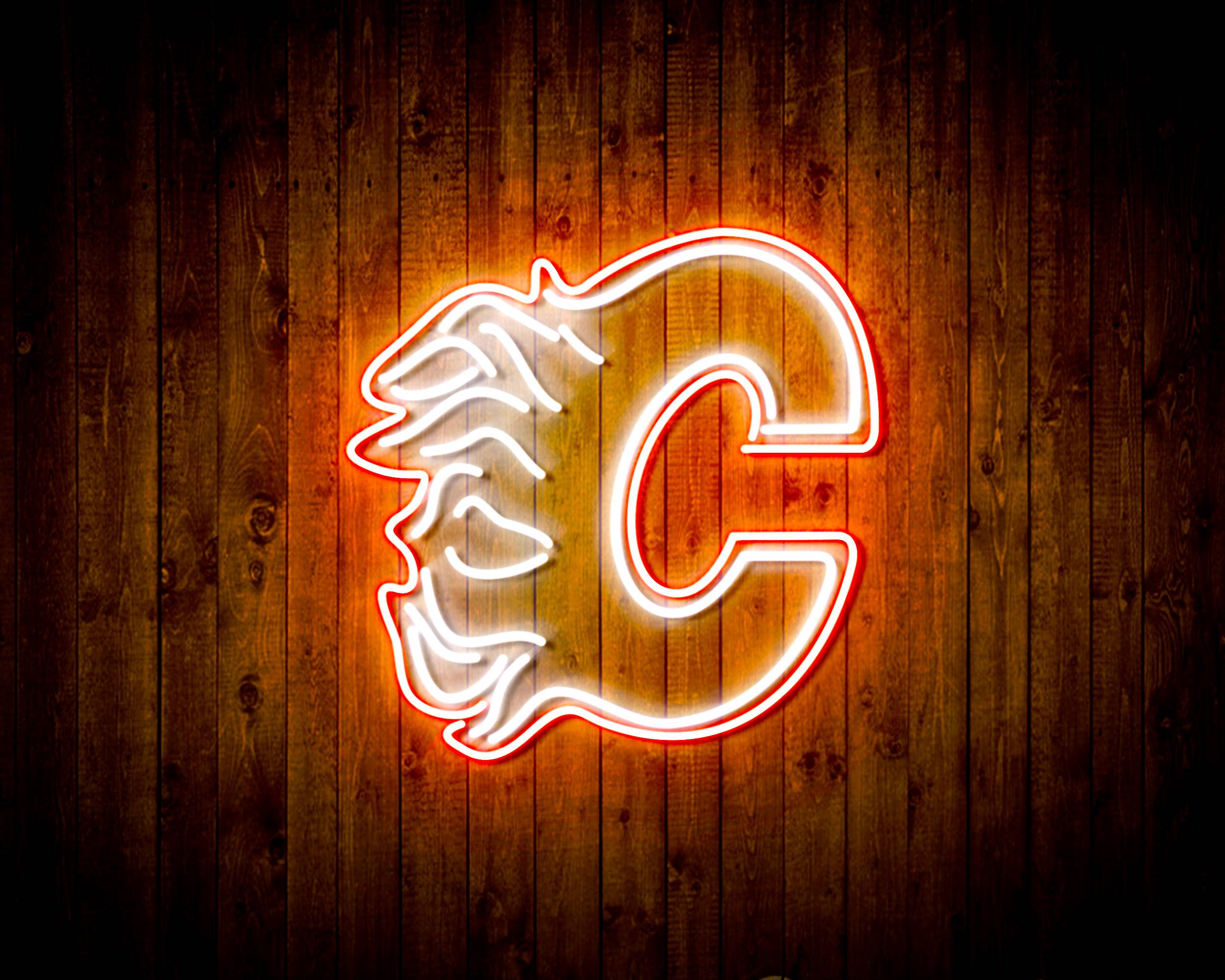 NHL Calgary Flames Handmade LED Neon Light Sign