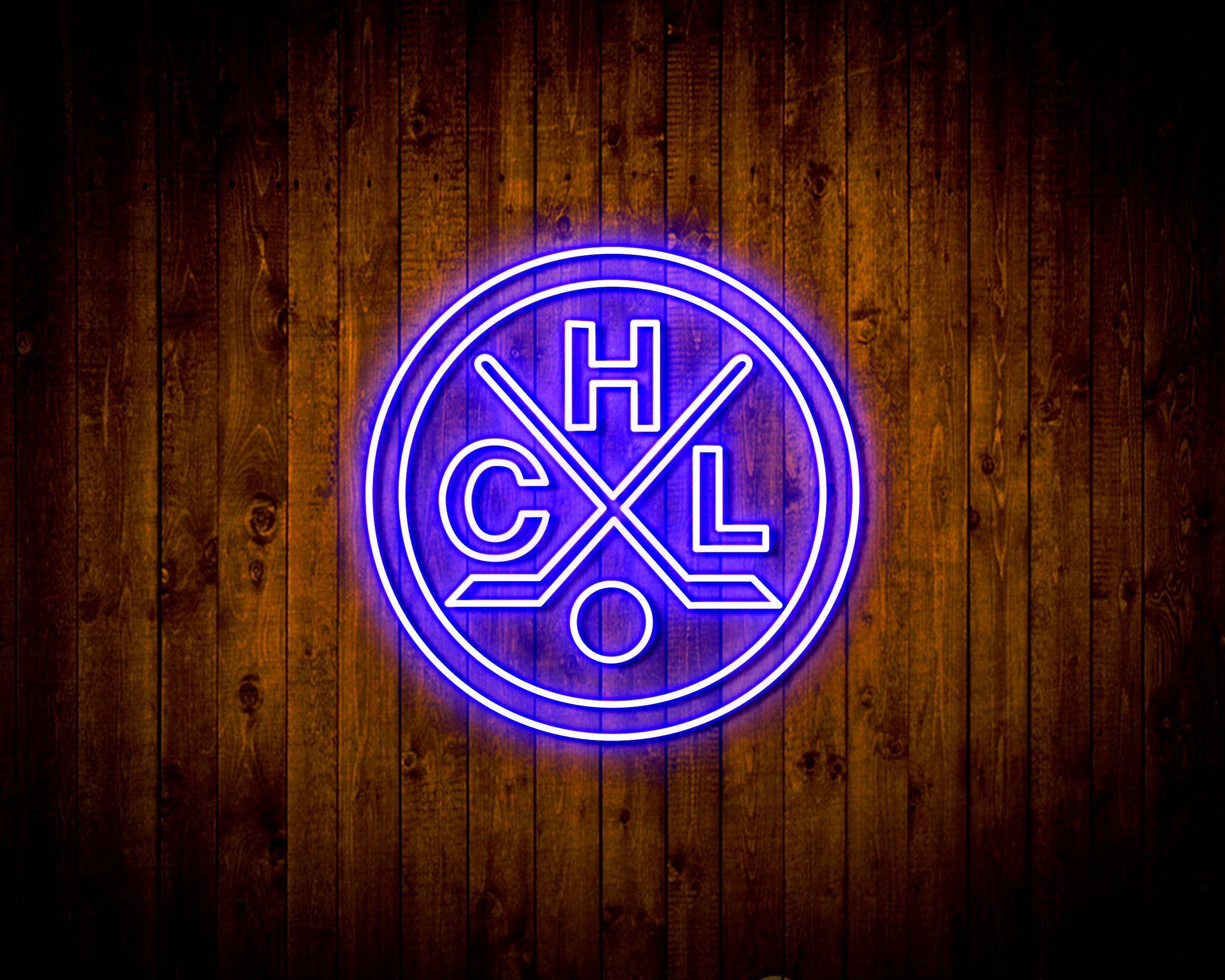 CHL HC Lugano Handmade LED Neon Light Sign