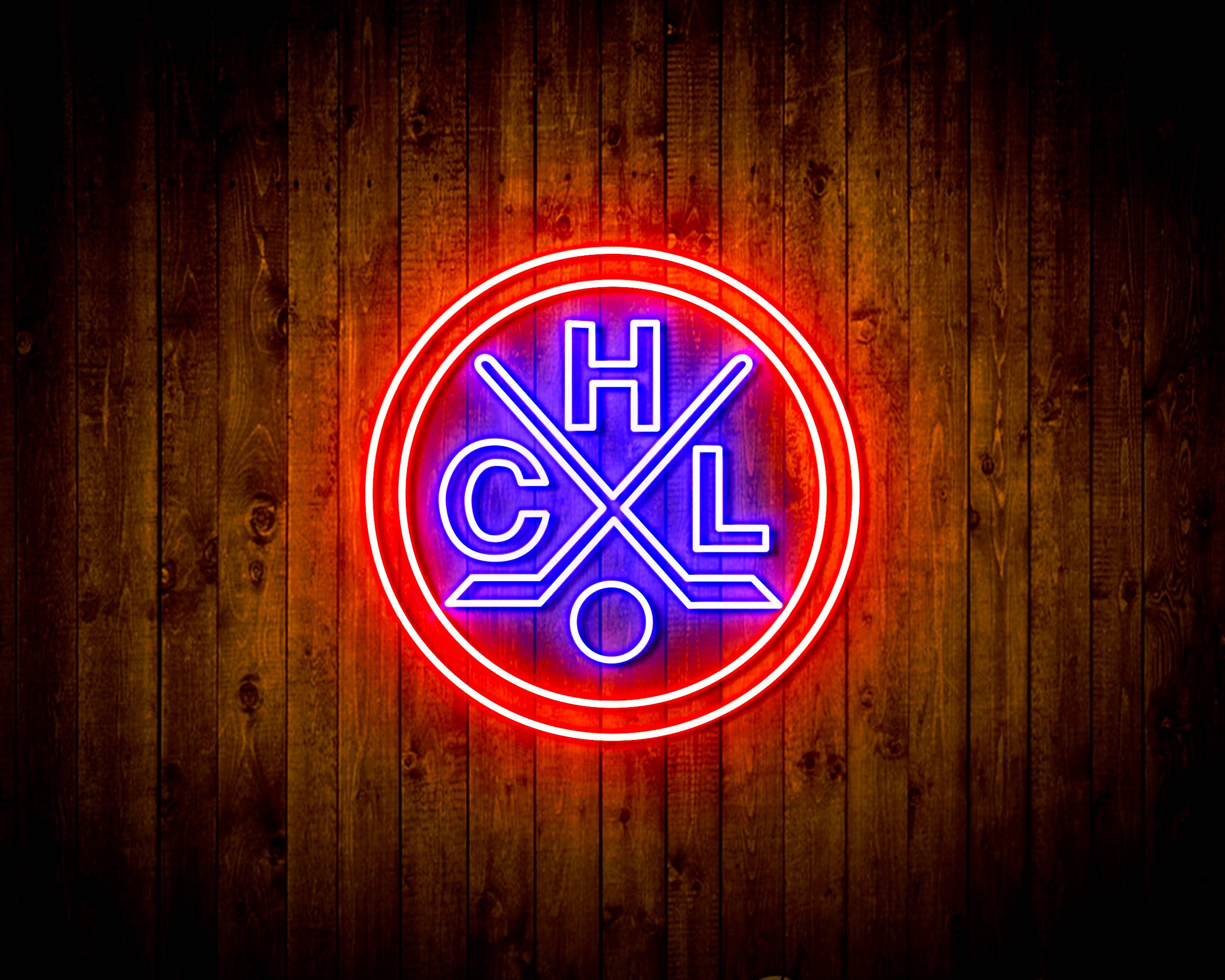 CHL HC Lugano Handmade LED Neon Light Sign