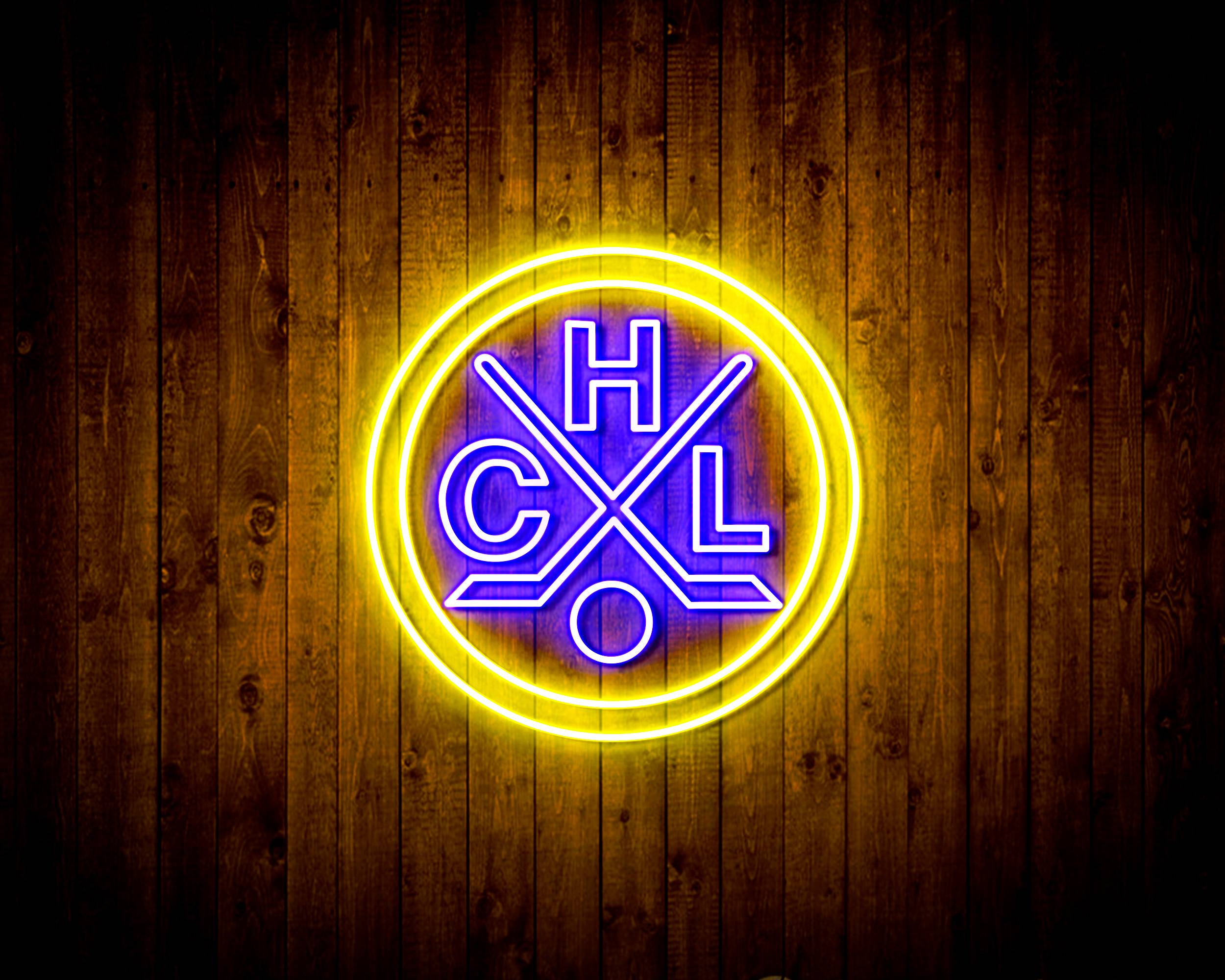 CHL HC Lugano Handmade LED Neon Light Sign