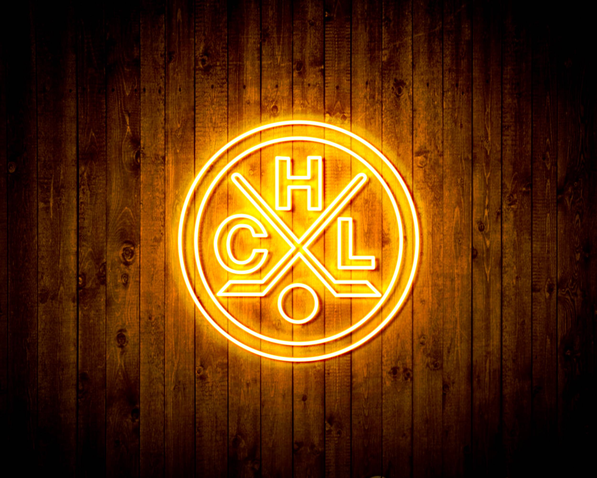 CHL HC Lugano Handmade LED Neon Light Sign