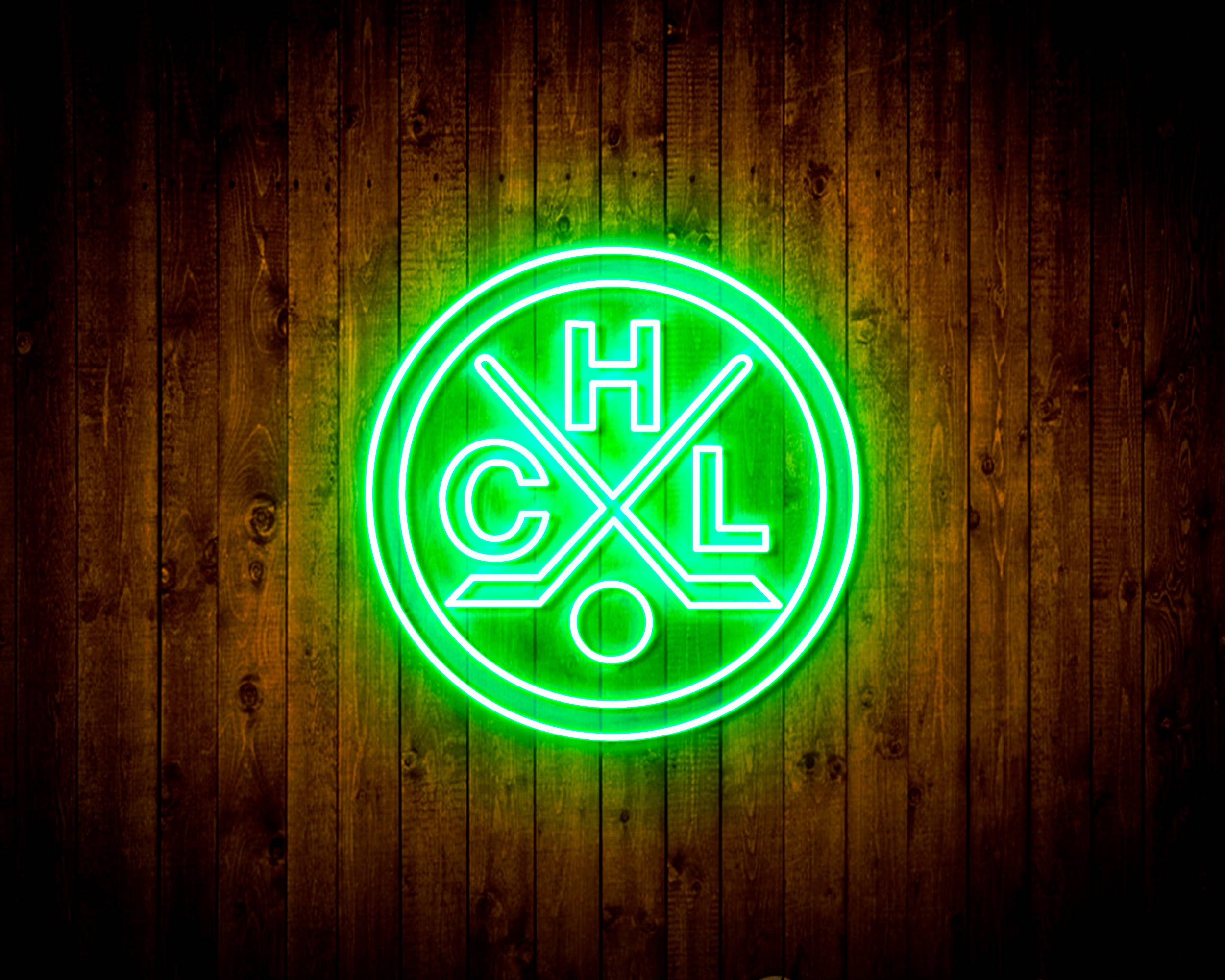 CHL HC Lugano Handmade LED Neon Light Sign