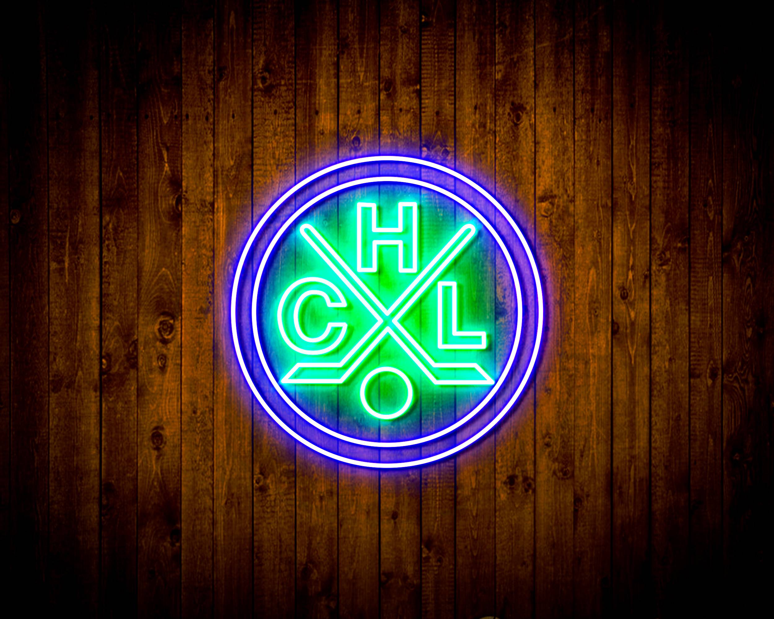 CHL HC Lugano Handmade LED Neon Light Sign