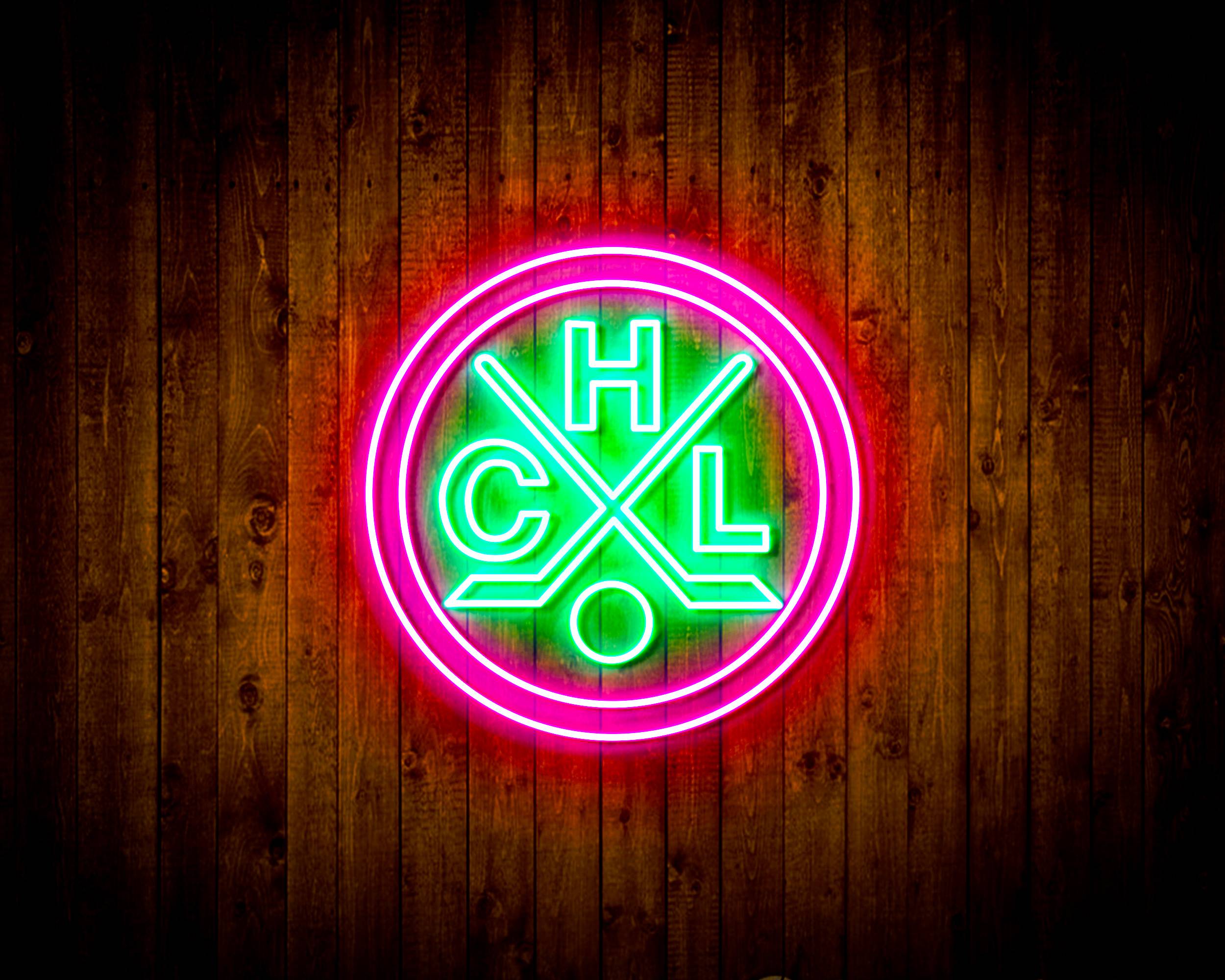 CHL HC Lugano Handmade LED Neon Light Sign