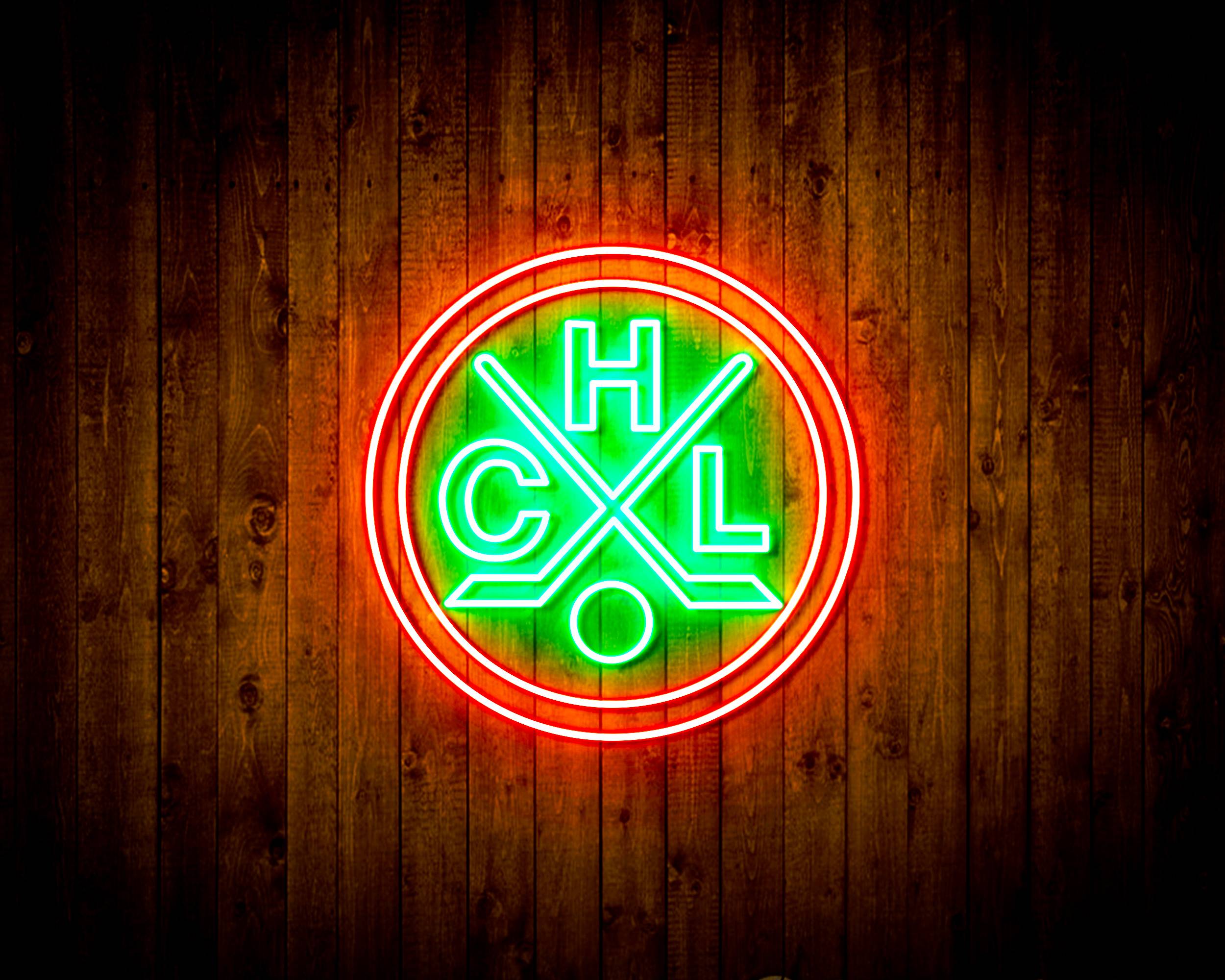 CHL HC Lugano Handmade LED Neon Light Sign