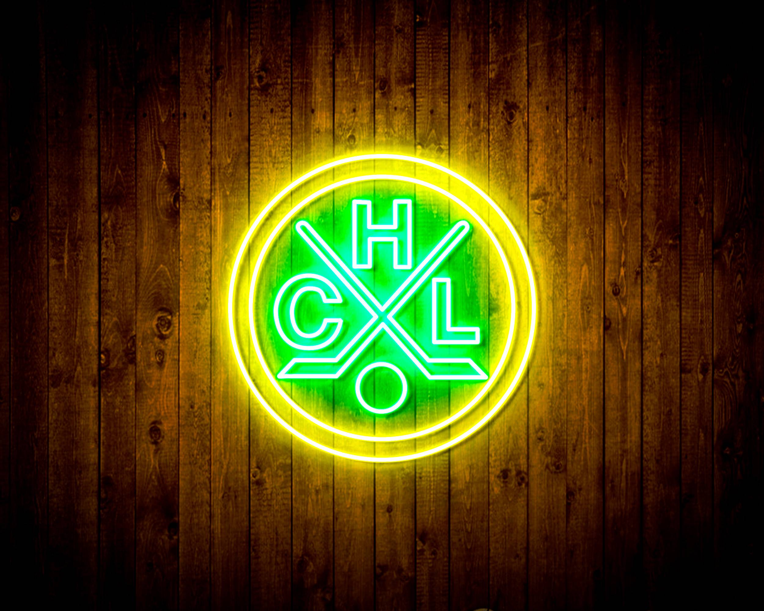 CHL HC Lugano Handmade LED Neon Light Sign