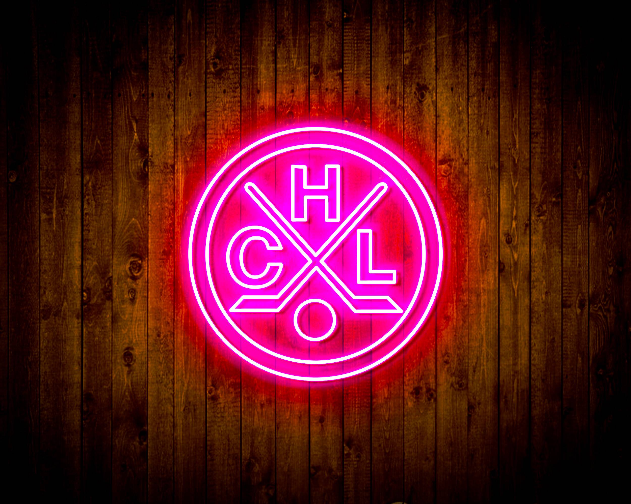 CHL HC Lugano Handmade LED Neon Light Sign