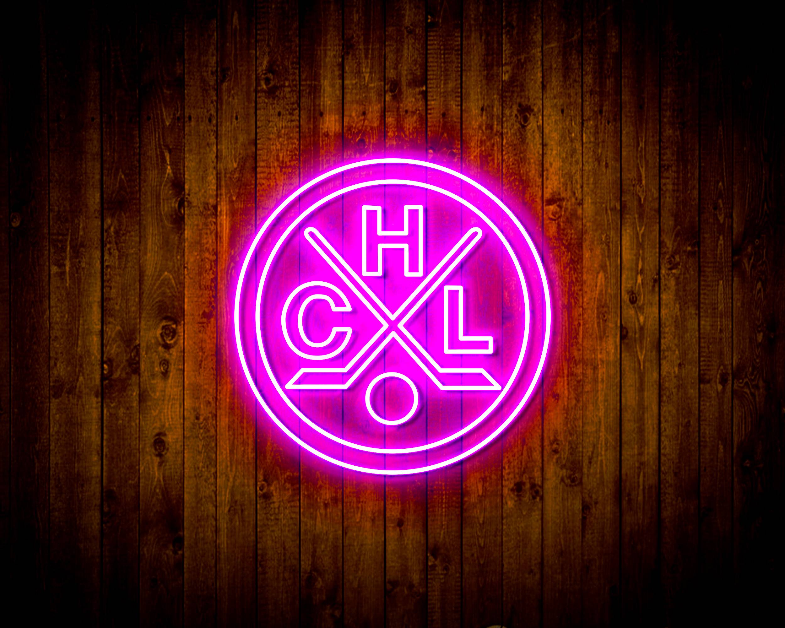 CHL HC Lugano Handmade LED Neon Light Sign