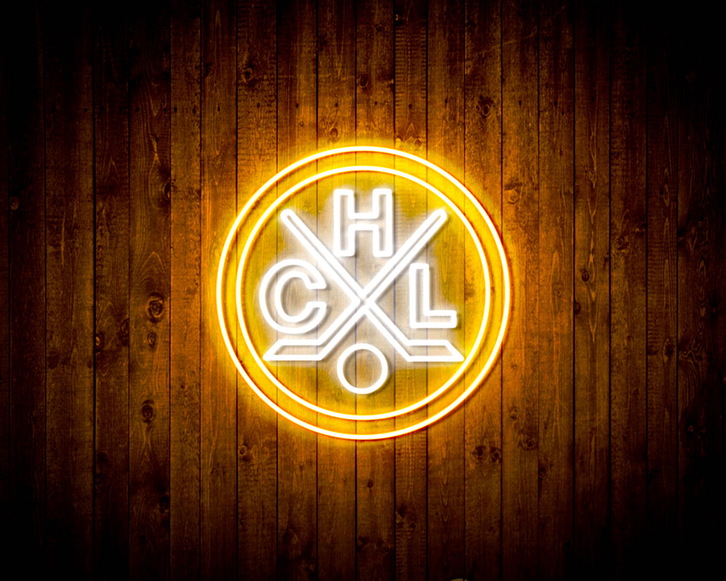 CHL HC Lugano Handmade LED Neon Light Sign