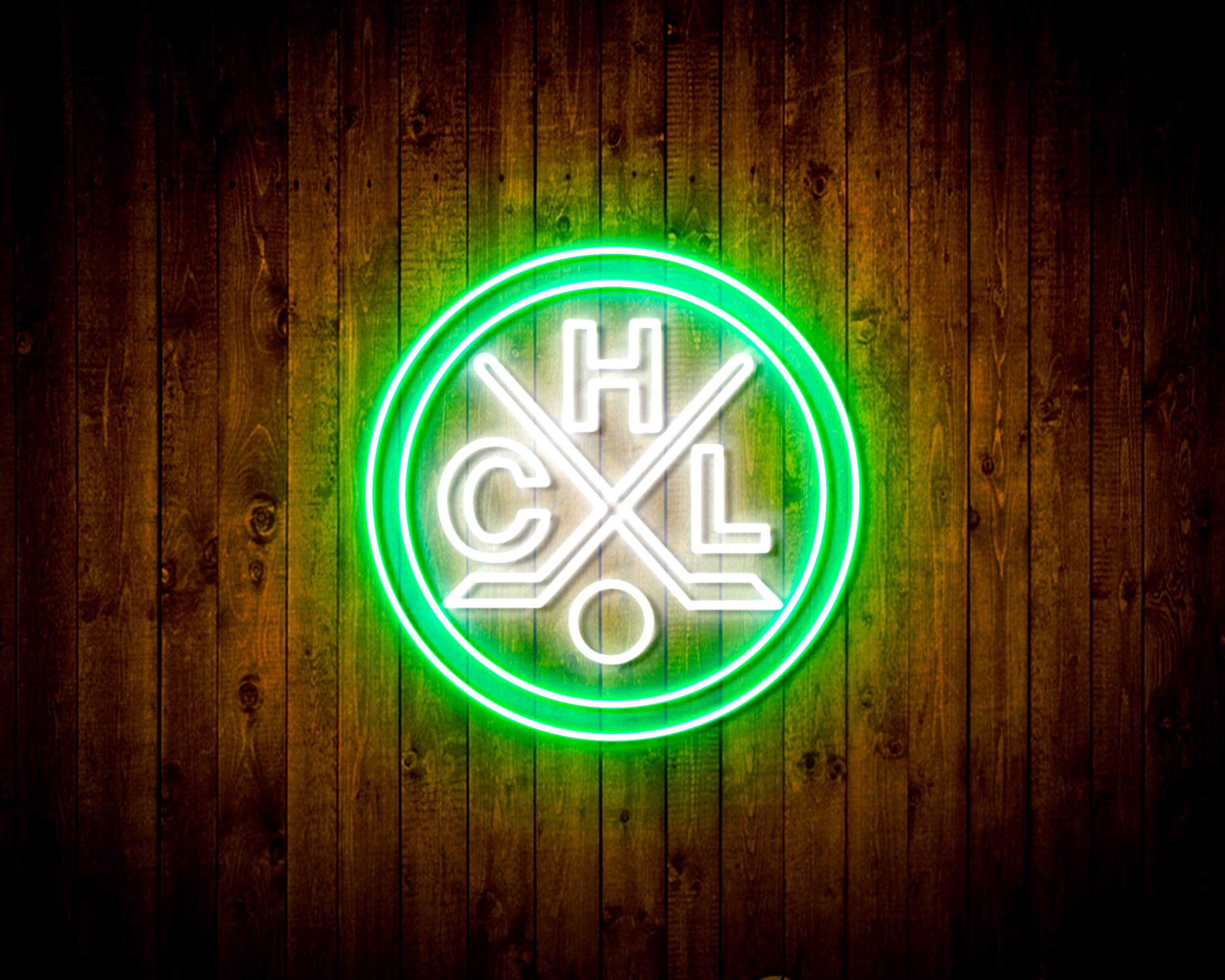 CHL HC Lugano Handmade LED Neon Light Sign