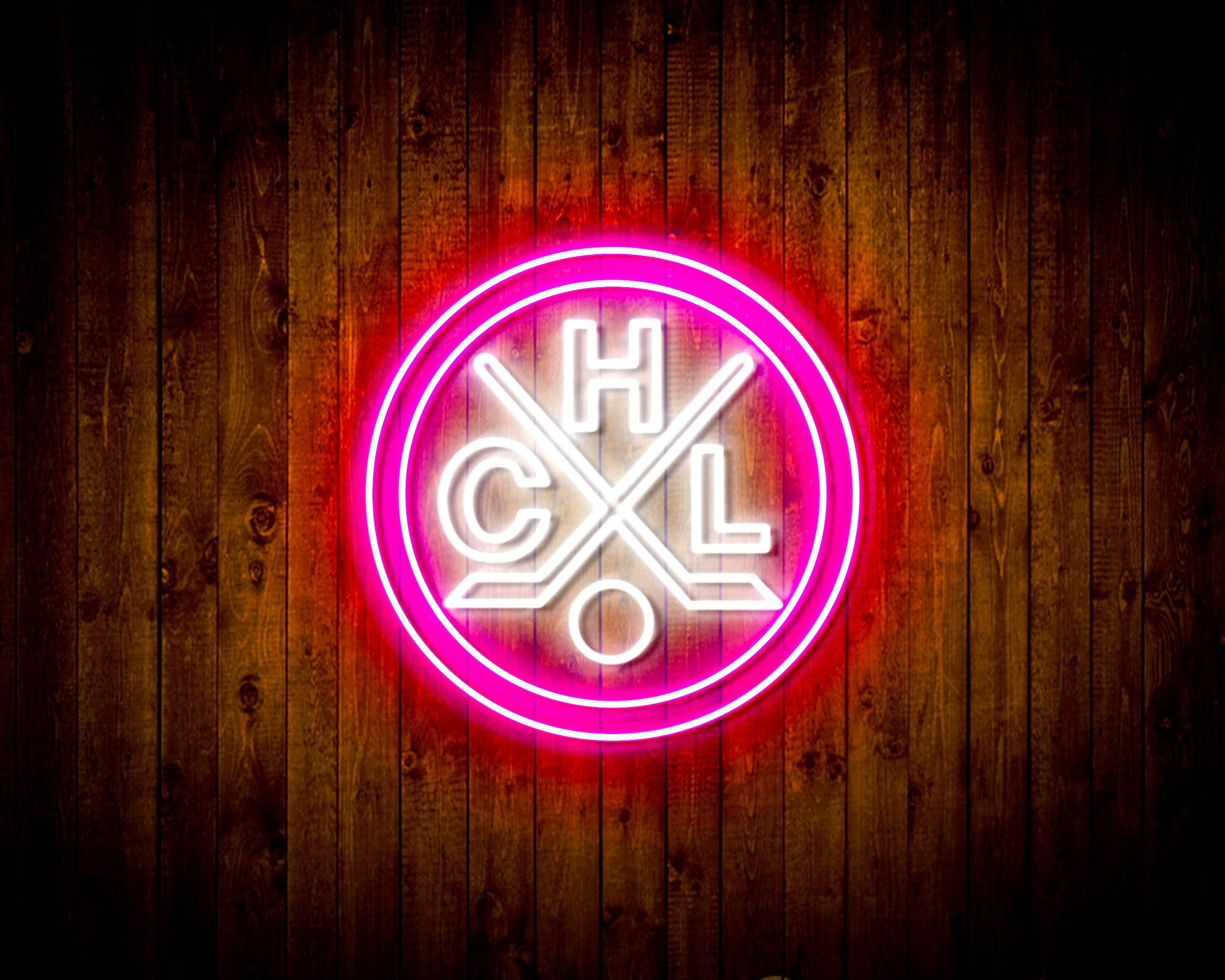 CHL HC Lugano Handmade LED Neon Light Sign