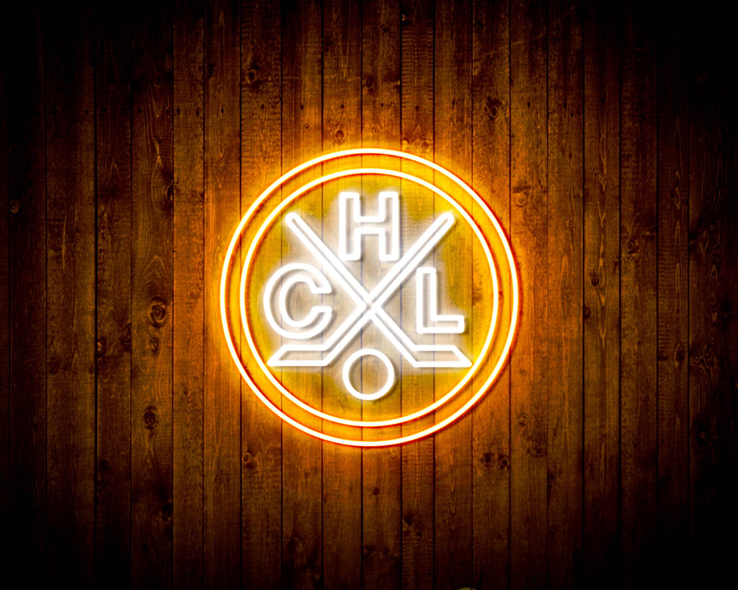 CHL HC Lugano Handmade LED Neon Light Sign