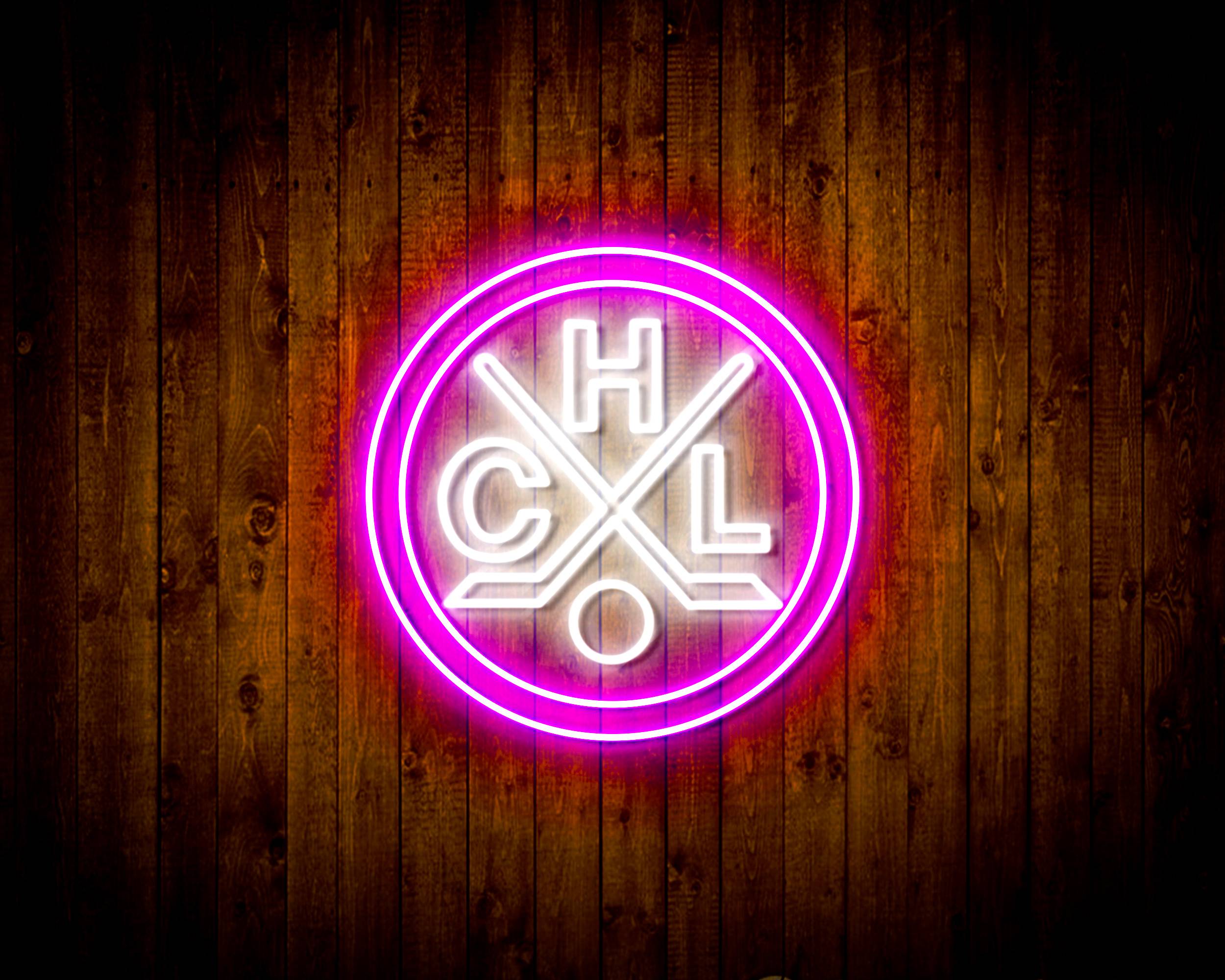 CHL HC Lugano Handmade LED Neon Light Sign