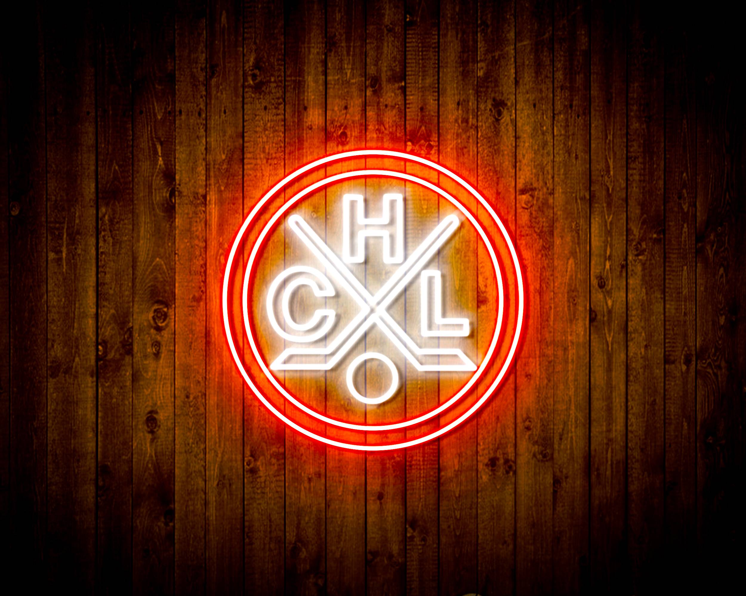 CHL HC Lugano Handmade LED Neon Light Sign