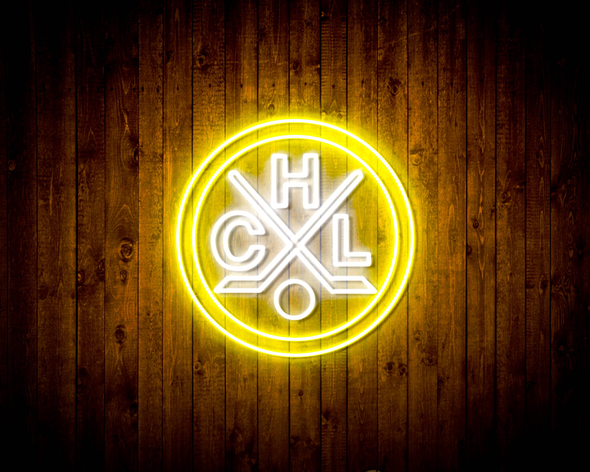 CHL HC Lugano Handmade LED Neon Light Sign