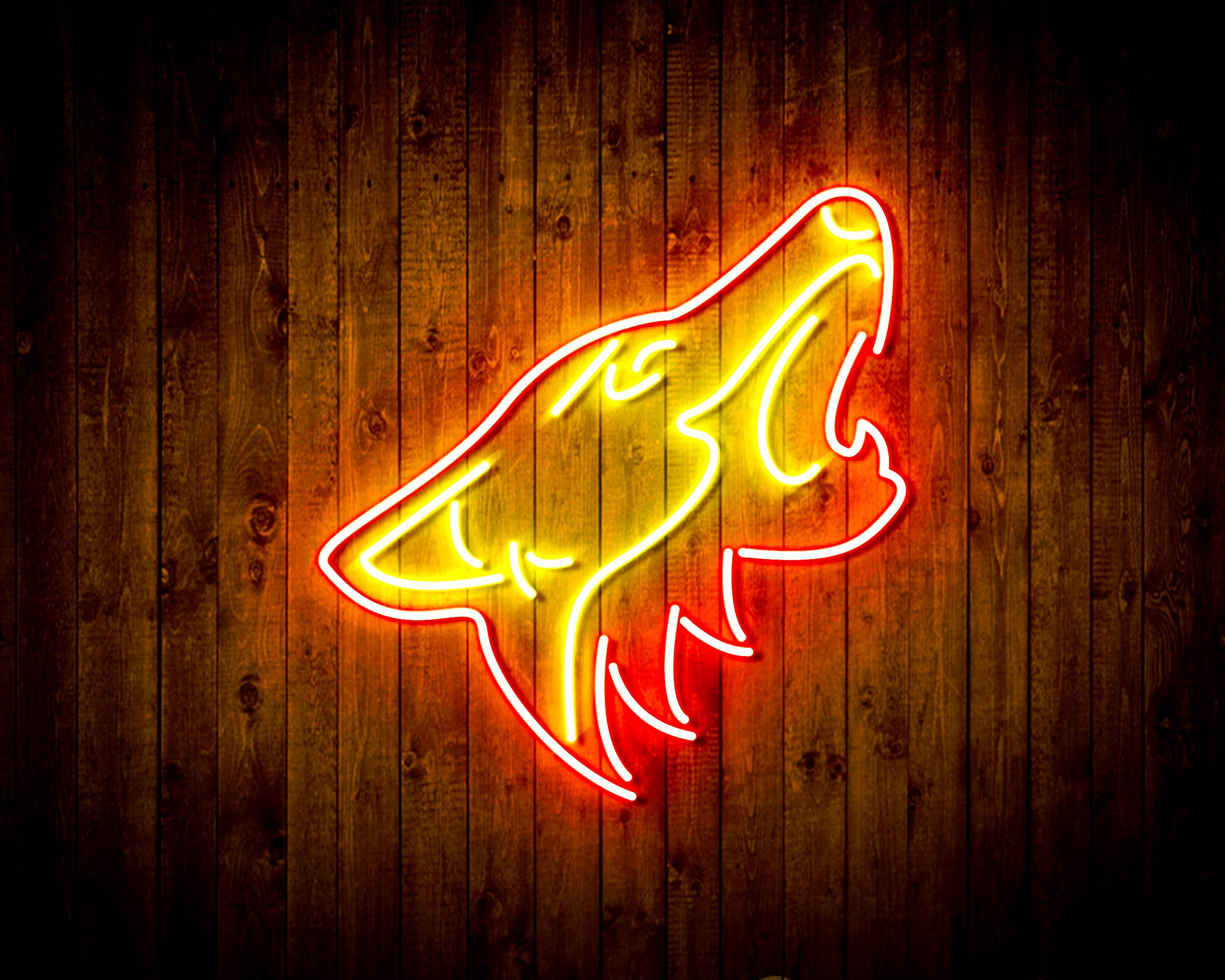 Arizona Coyotes Neon Player 12x16 – Fan Creations GA