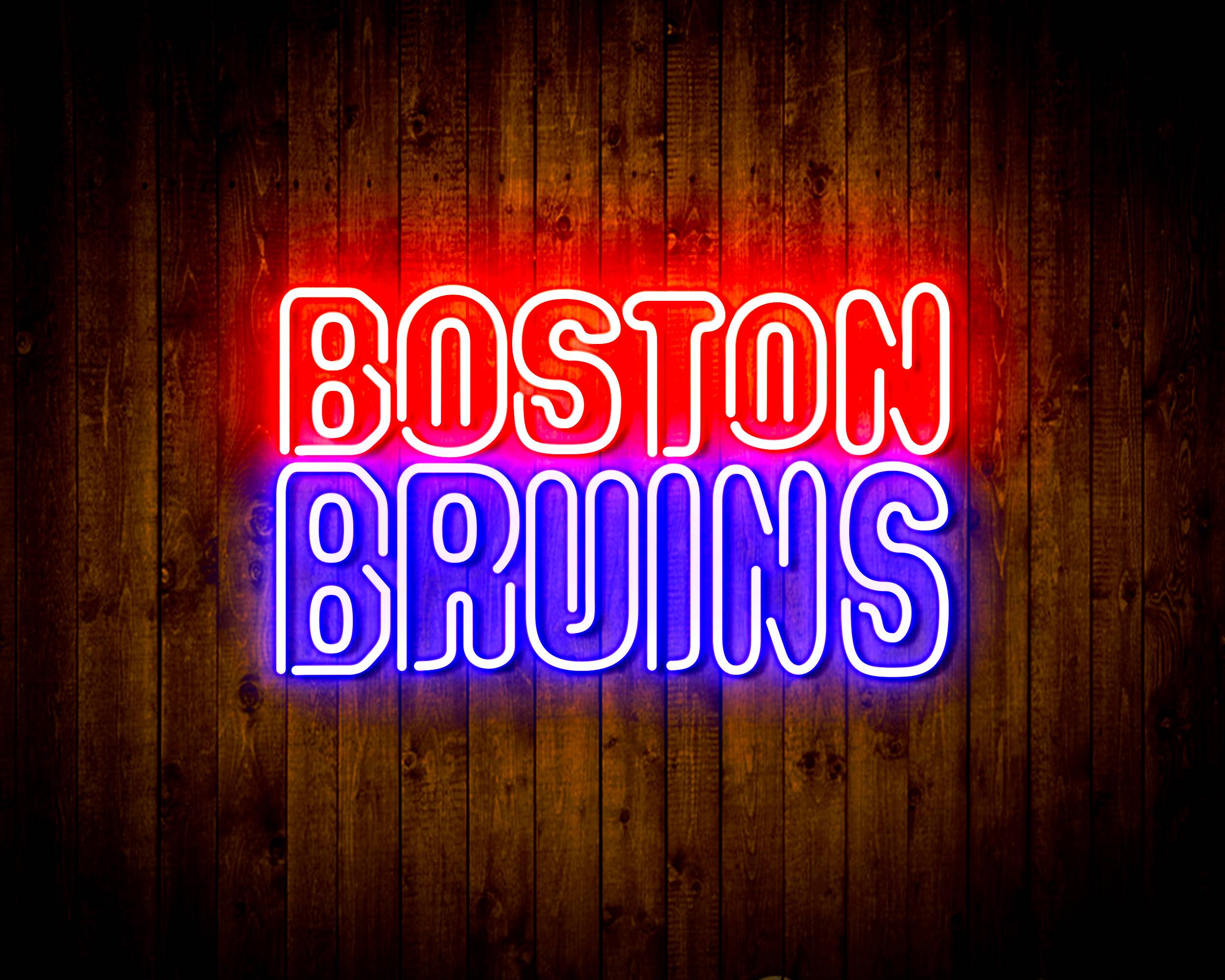 NHL Boston Bruins Handmade LED Neon Light Sign