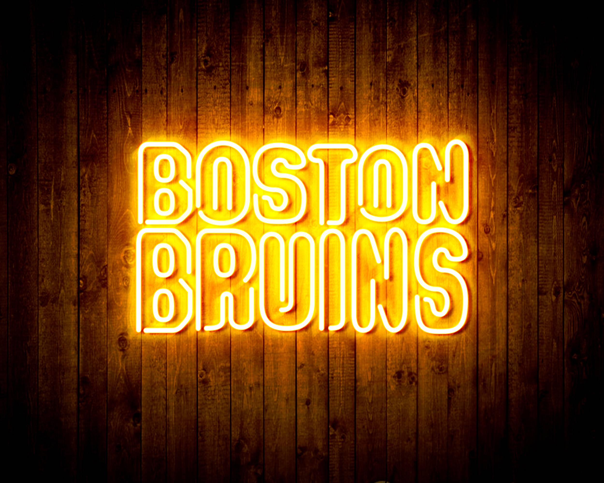 NHL Boston Bruins Handmade LED Neon Light Sign