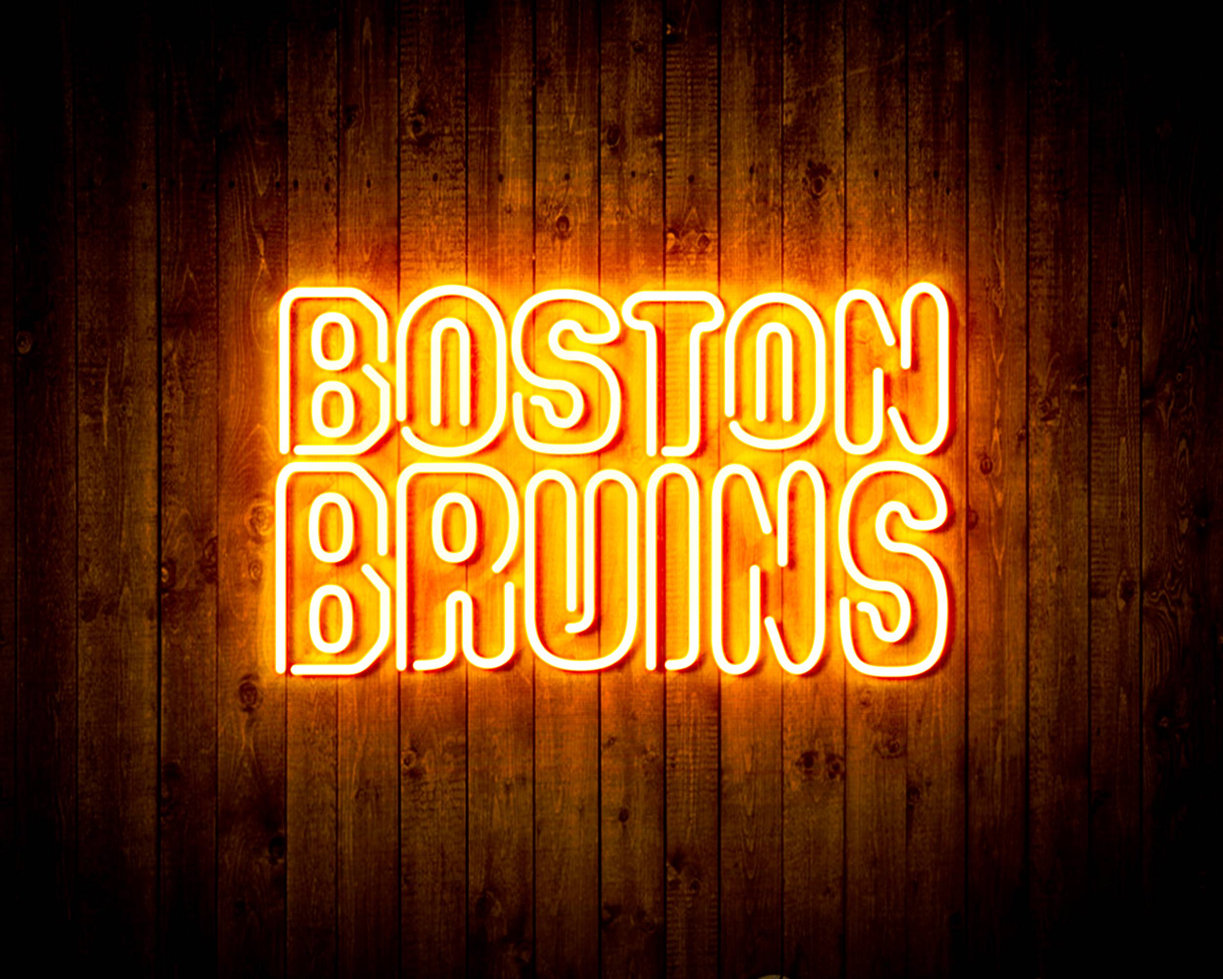 NHL Boston Bruins Handmade LED Neon Light Sign