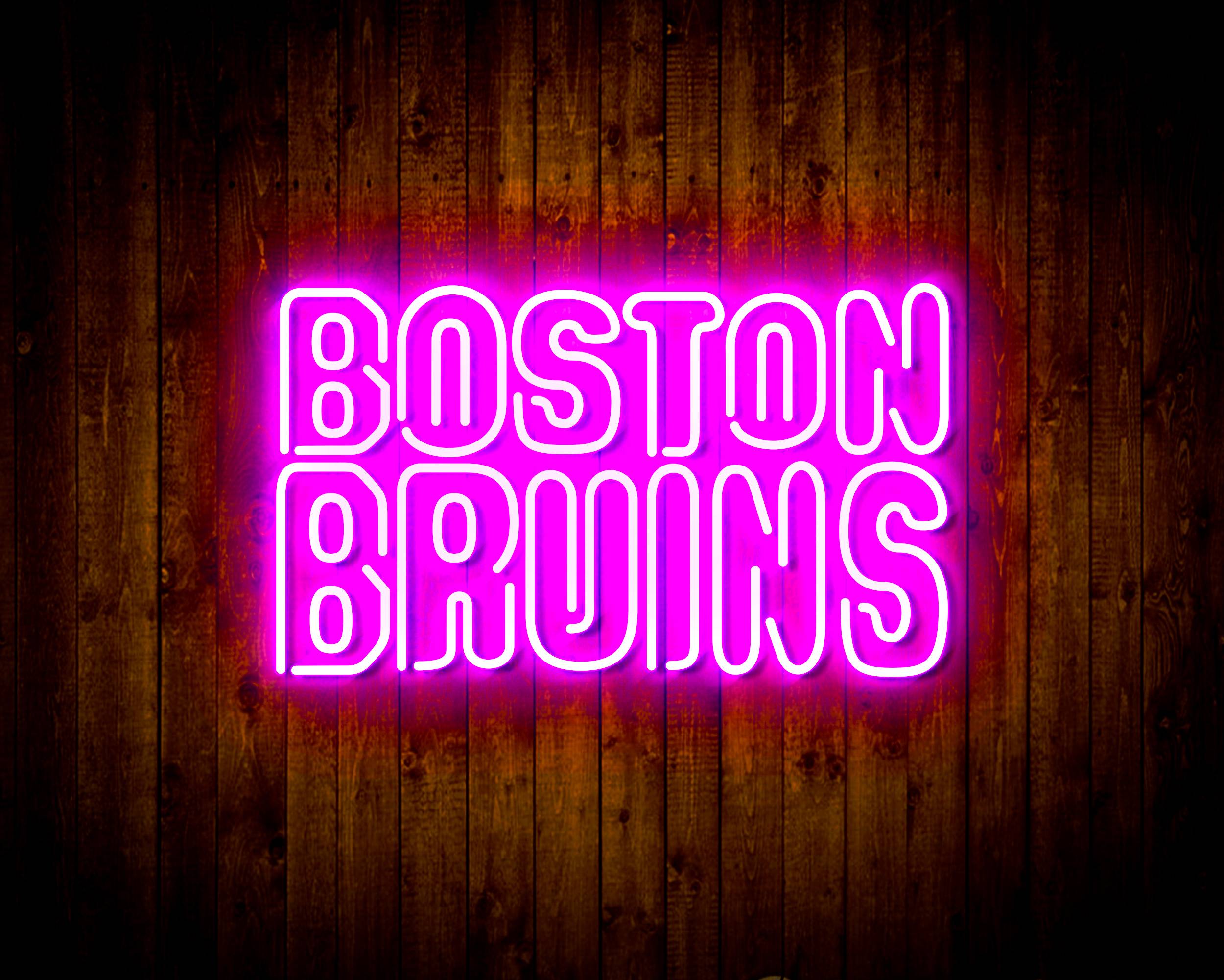 NHL Boston Bruins Handmade LED Neon Light Sign