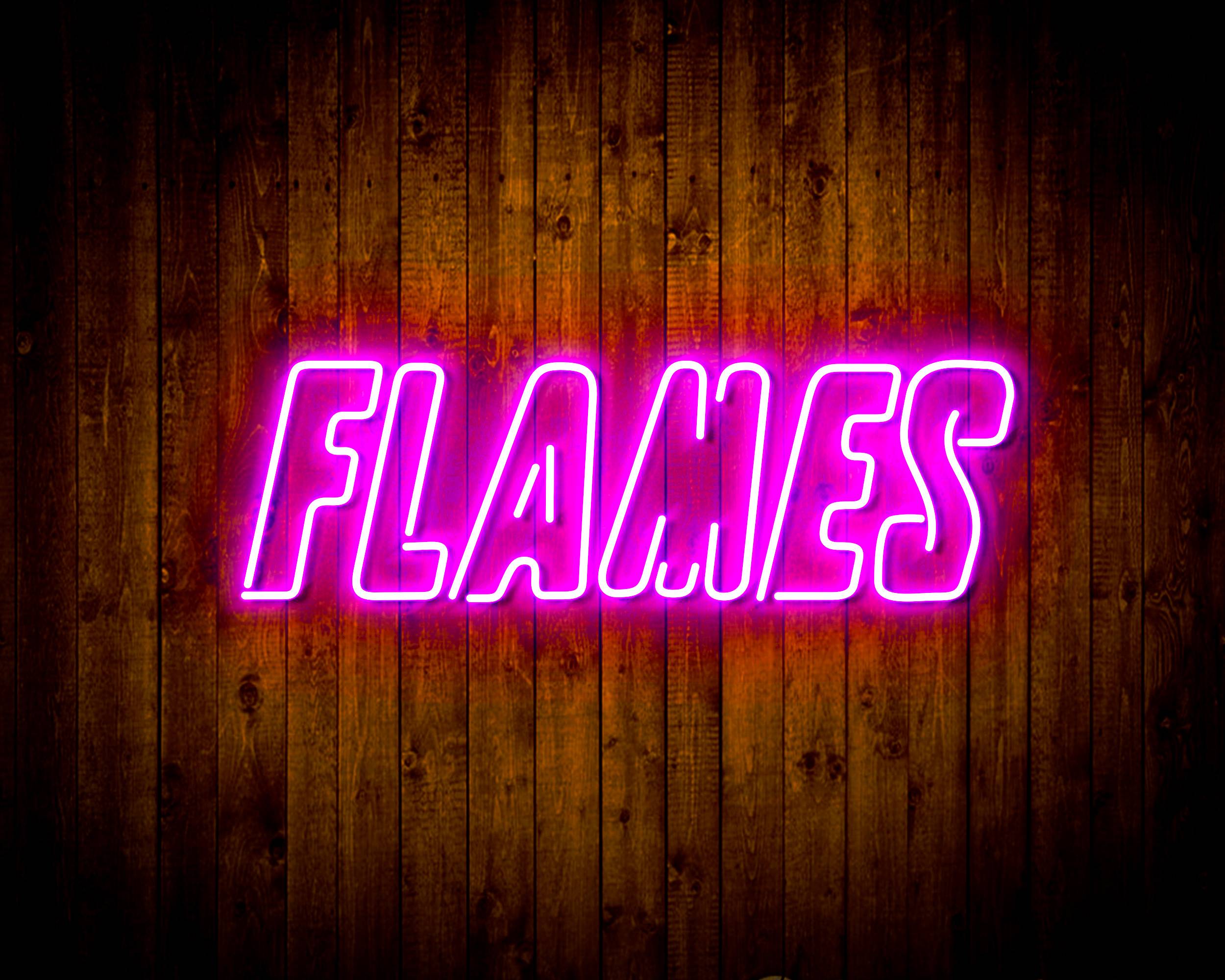 NHL Calgary Flames Handmade LED Neon Light Sign