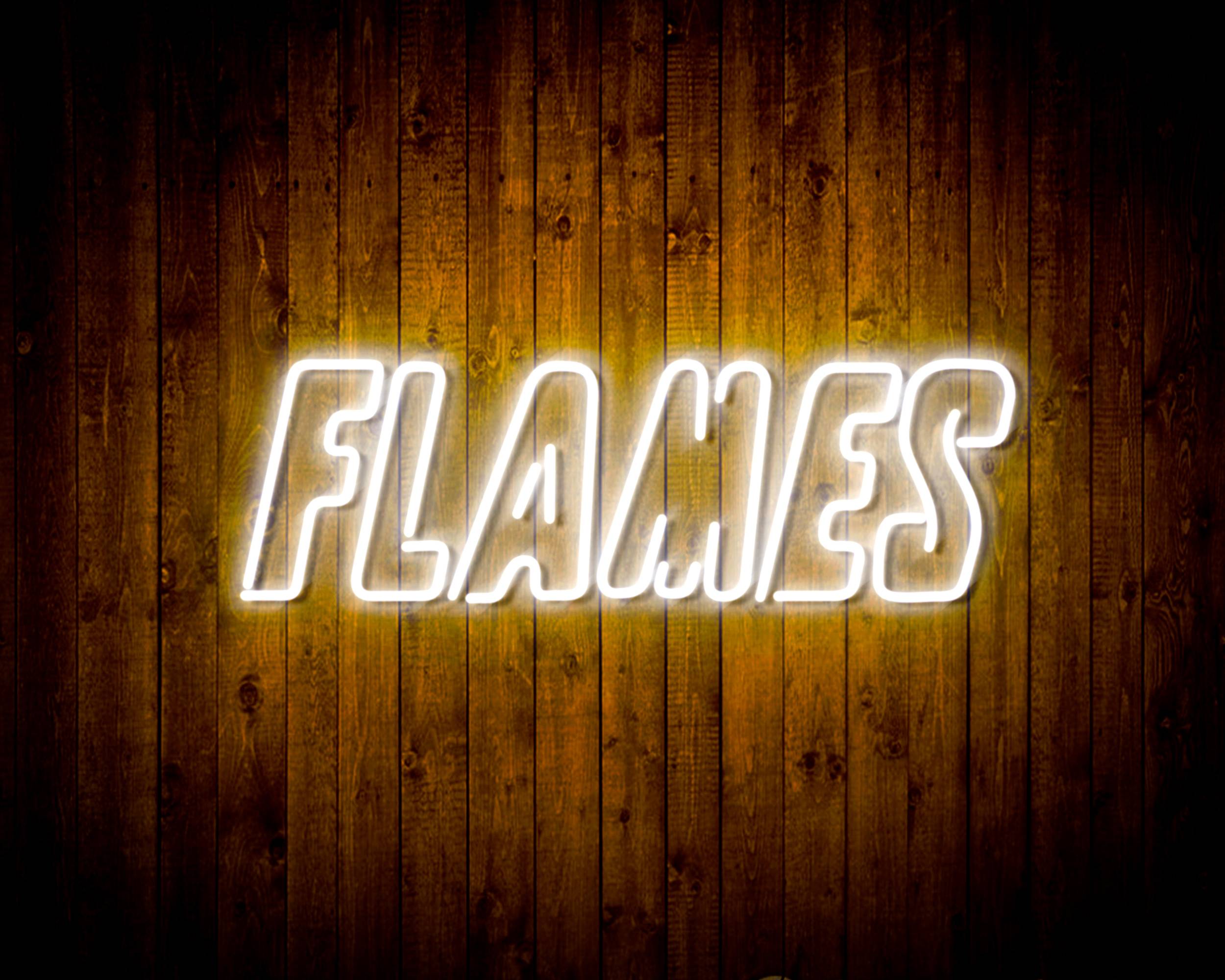 NHL Calgary Flames Handmade LED Neon Light Sign