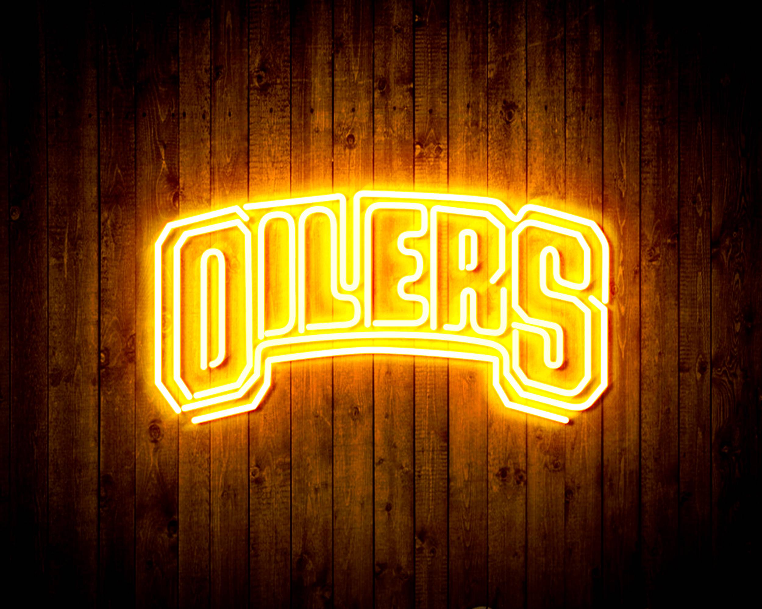 NHL Edmonton Oilers Handmade LED Neon Light Sign