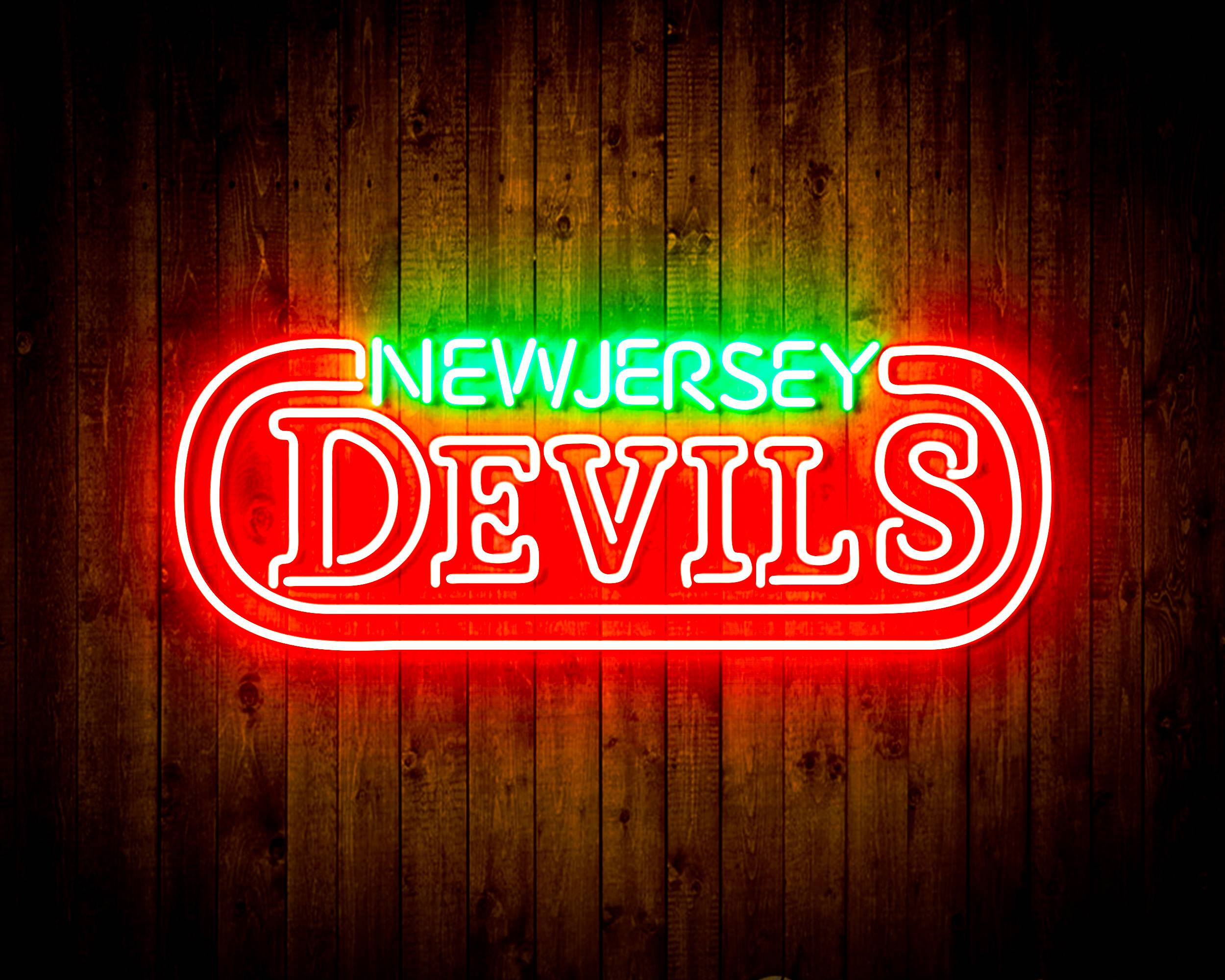 NHL New Jersey Devils Handmade LED Neon Light Sign