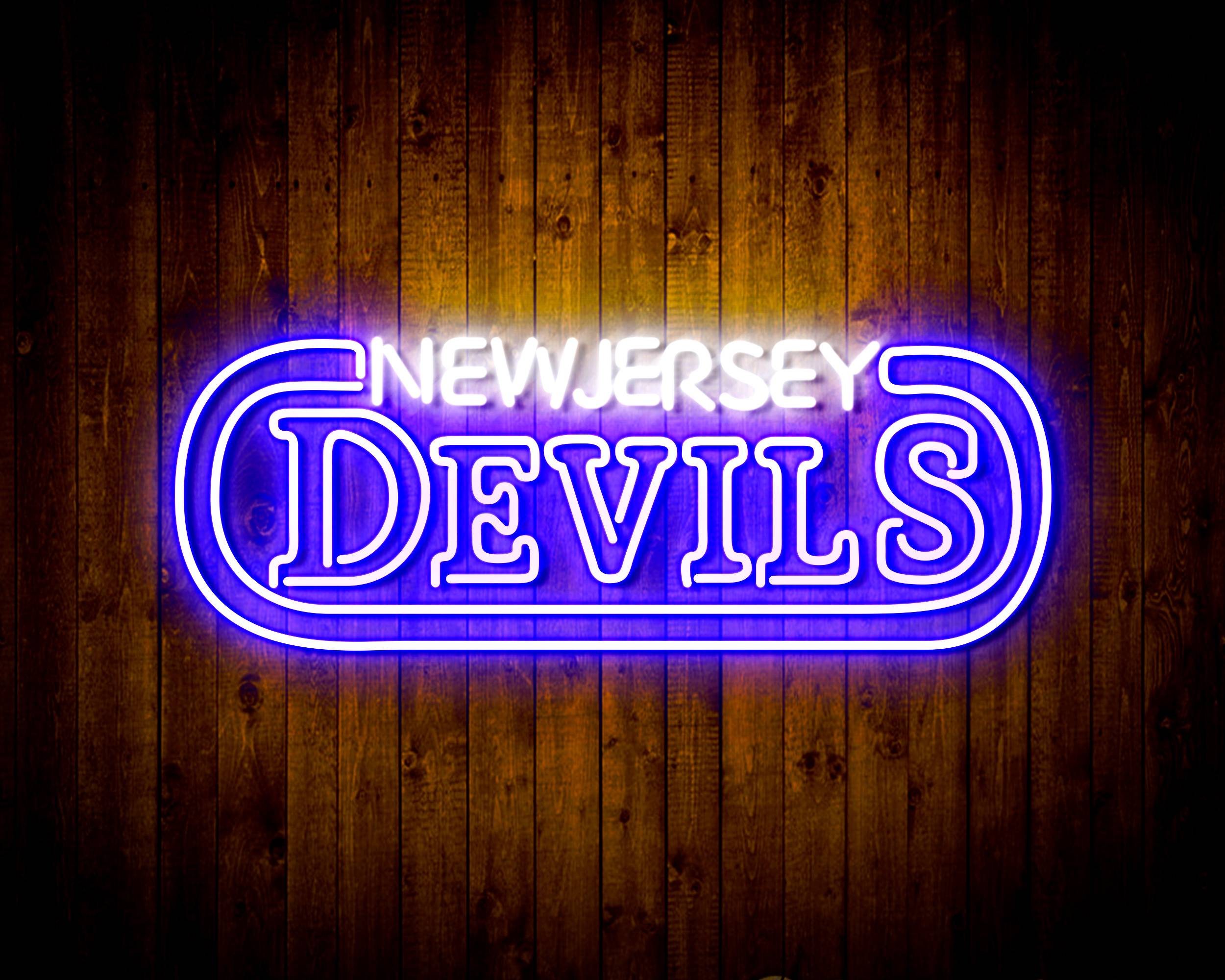NHL New Jersey Devils Handmade LED Neon Light Sign