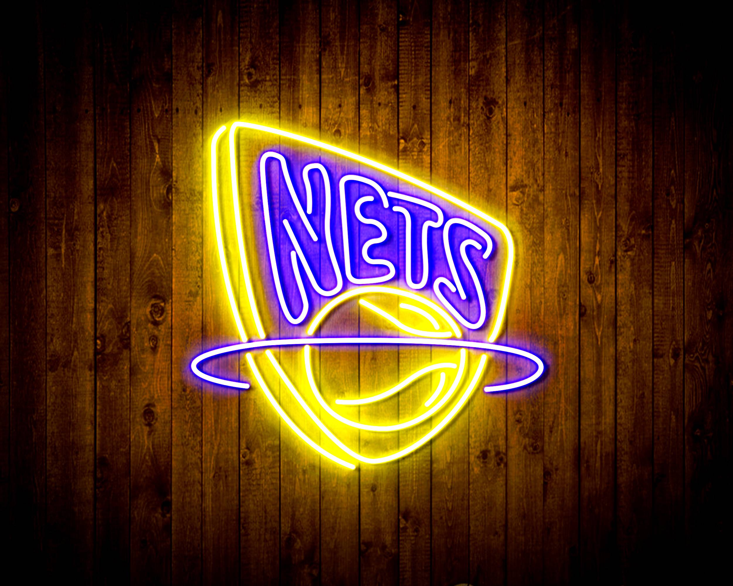  NBA New Jersey Nets Neon Sign : Sports Fan Billiard Lighting :  Sports & Outdoors