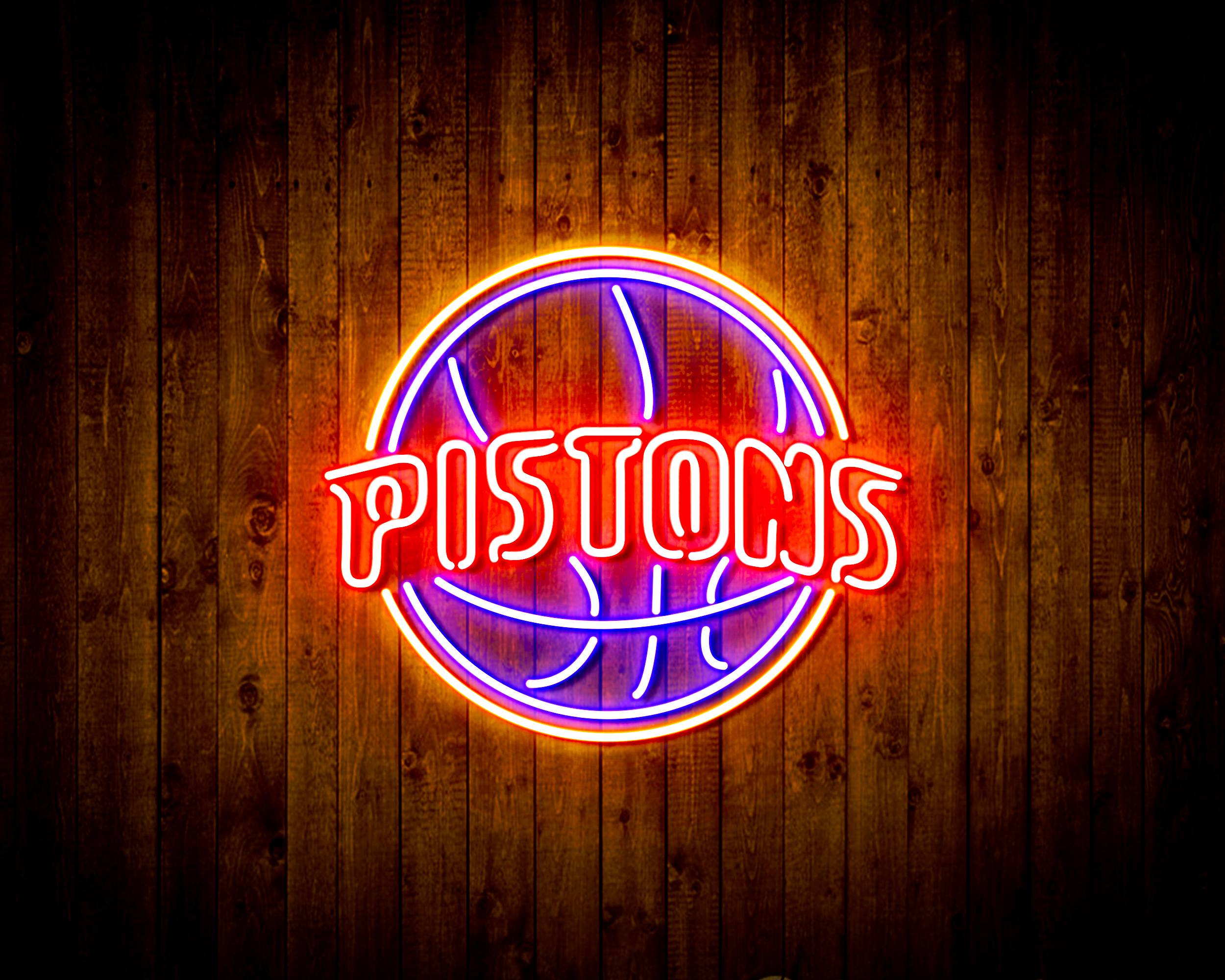 NBA Detroit Pistons Handmade LED Neon Light Sign