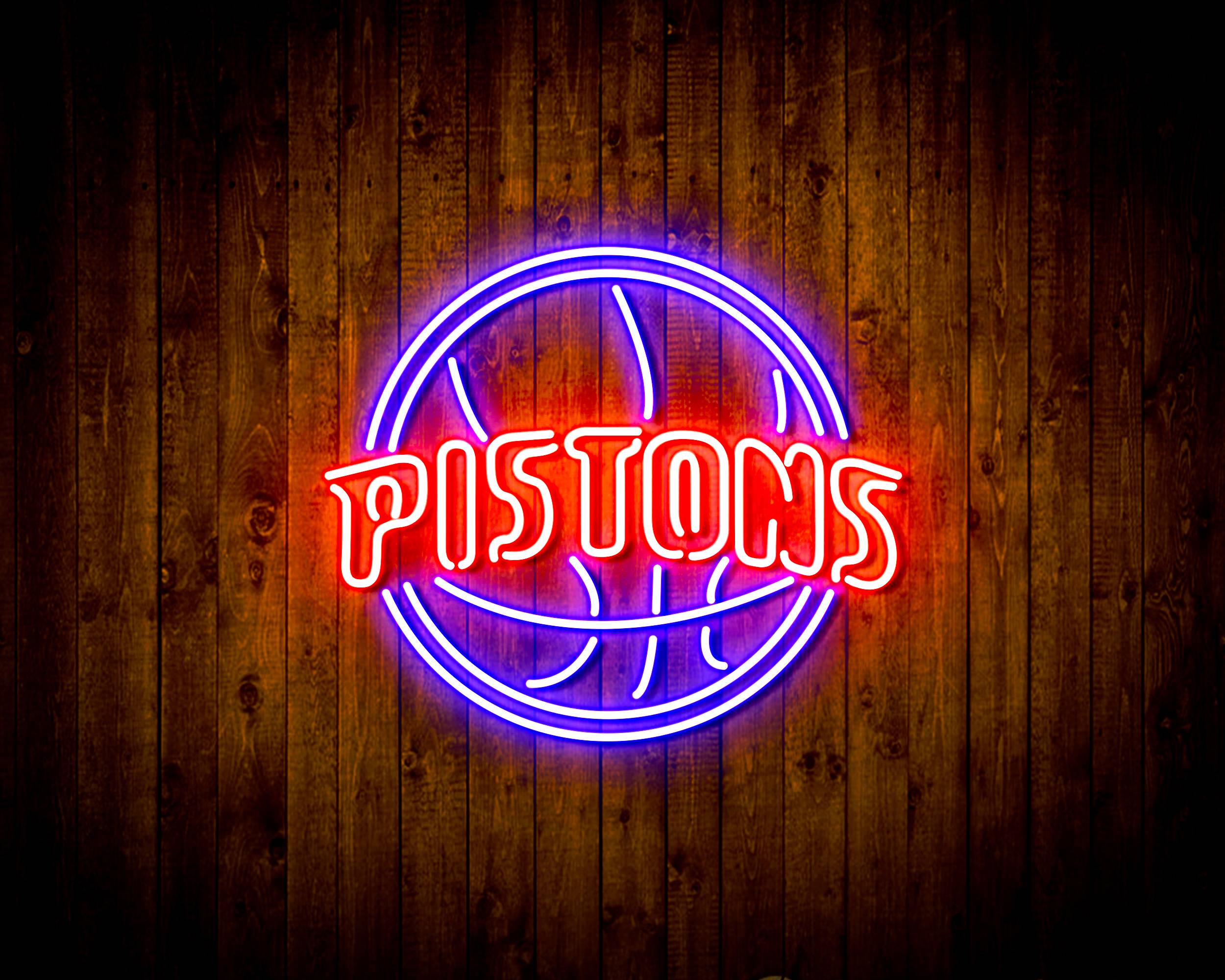 NBA Detroit Pistons Handmade LED Neon Light Sign