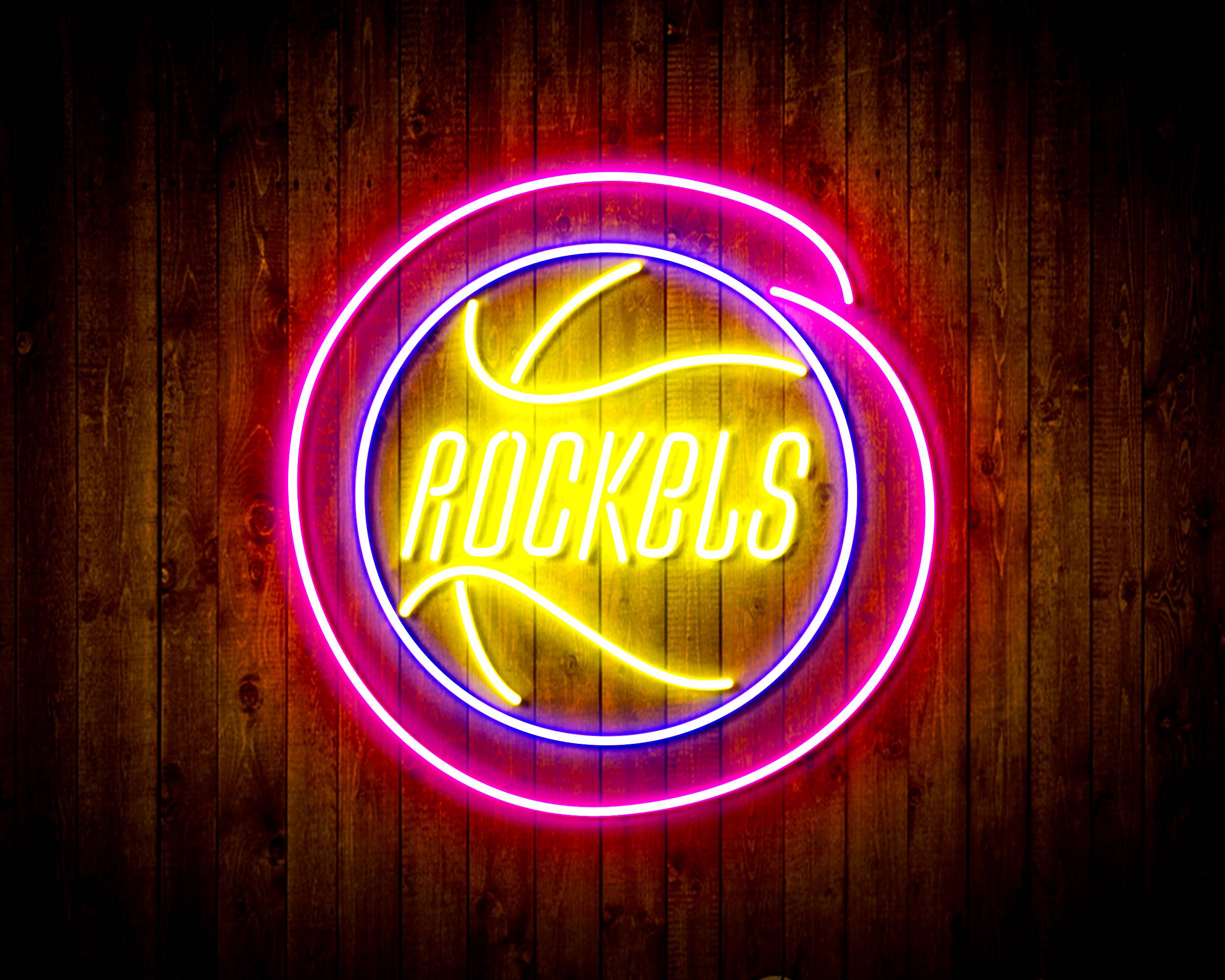 Houston Rockets Handmade LED Neon Light Sign