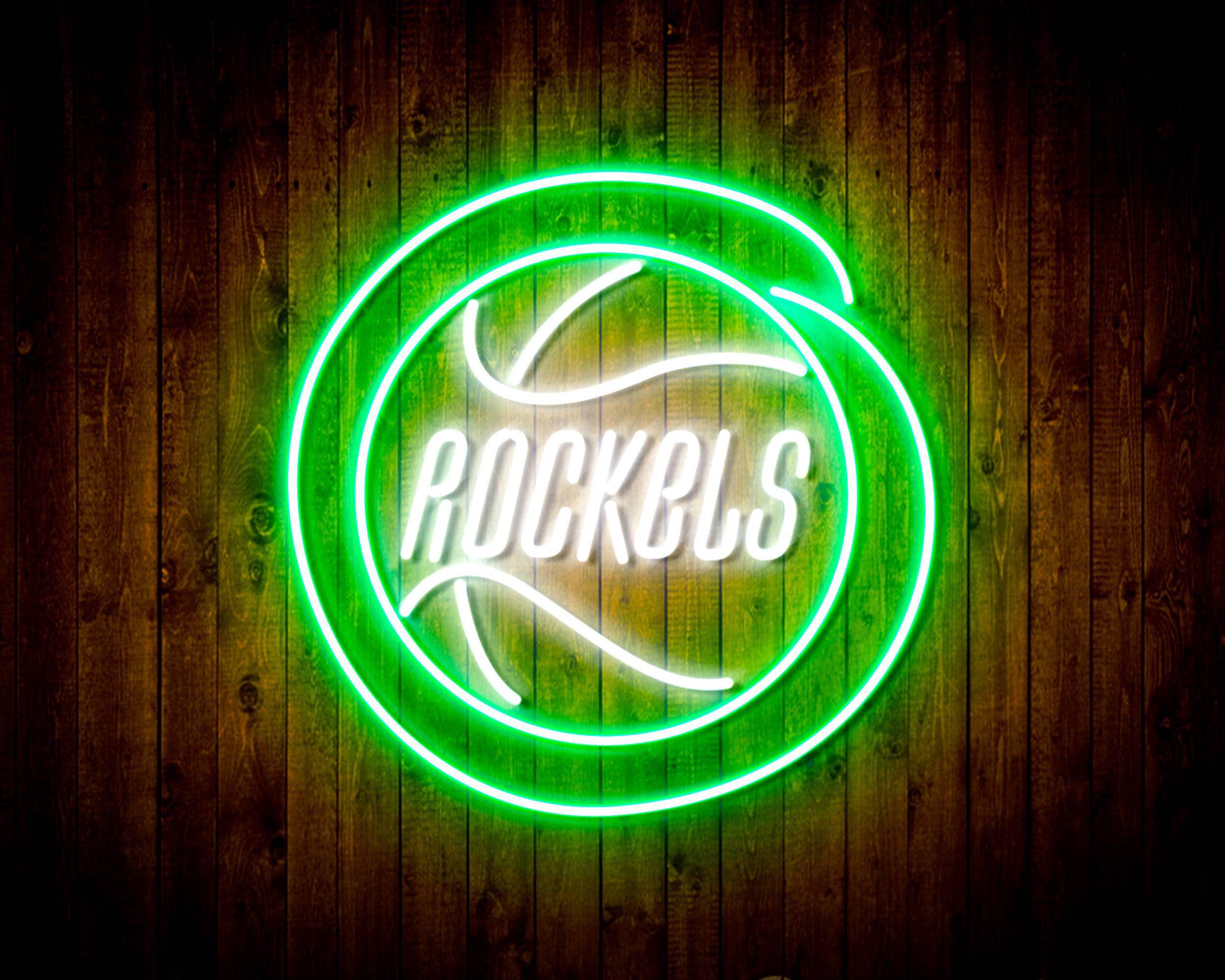 Houston Rockets Handmade LED Neon Light Sign