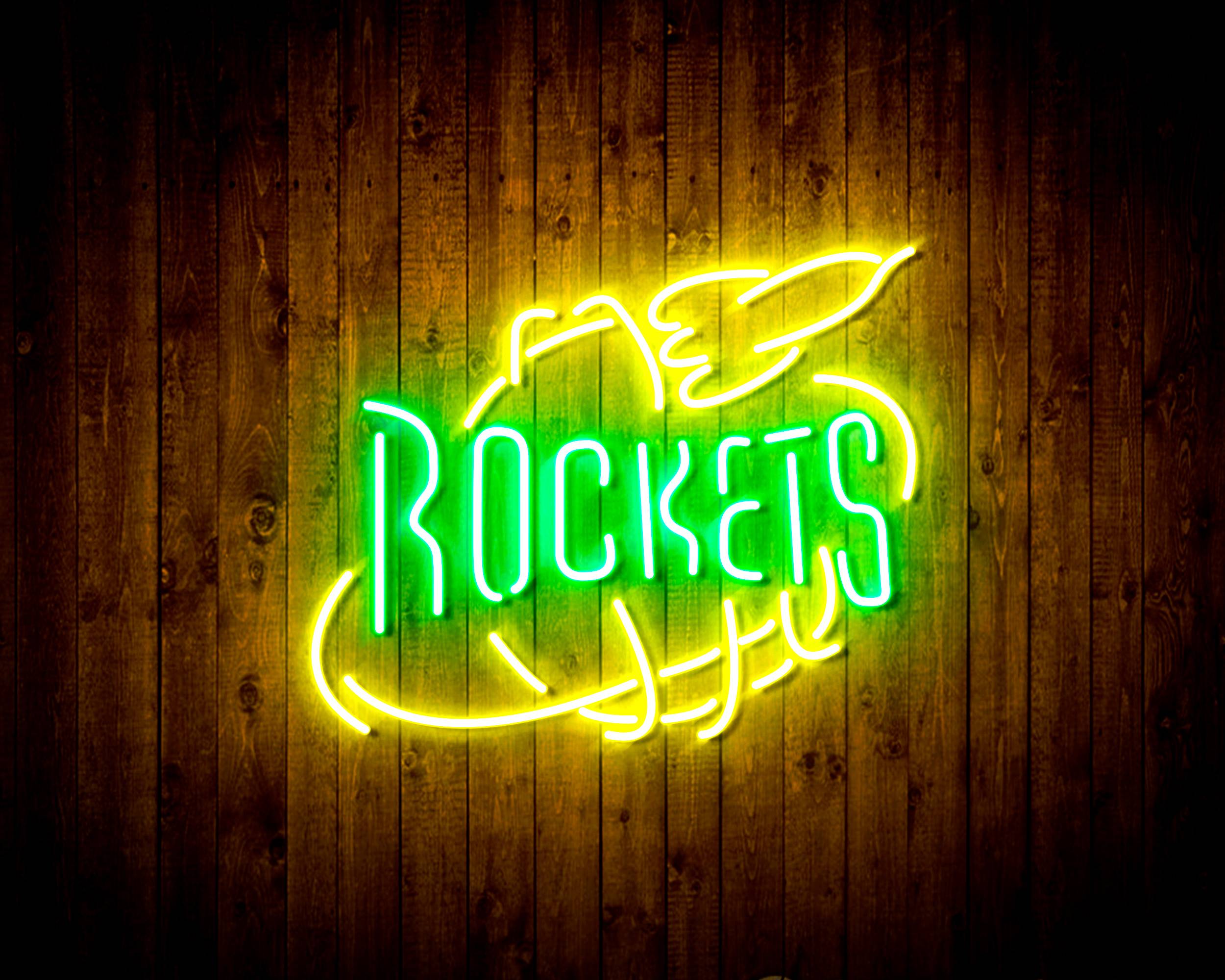 NBA Houston Rockets Handmade LED Neon Light Sign