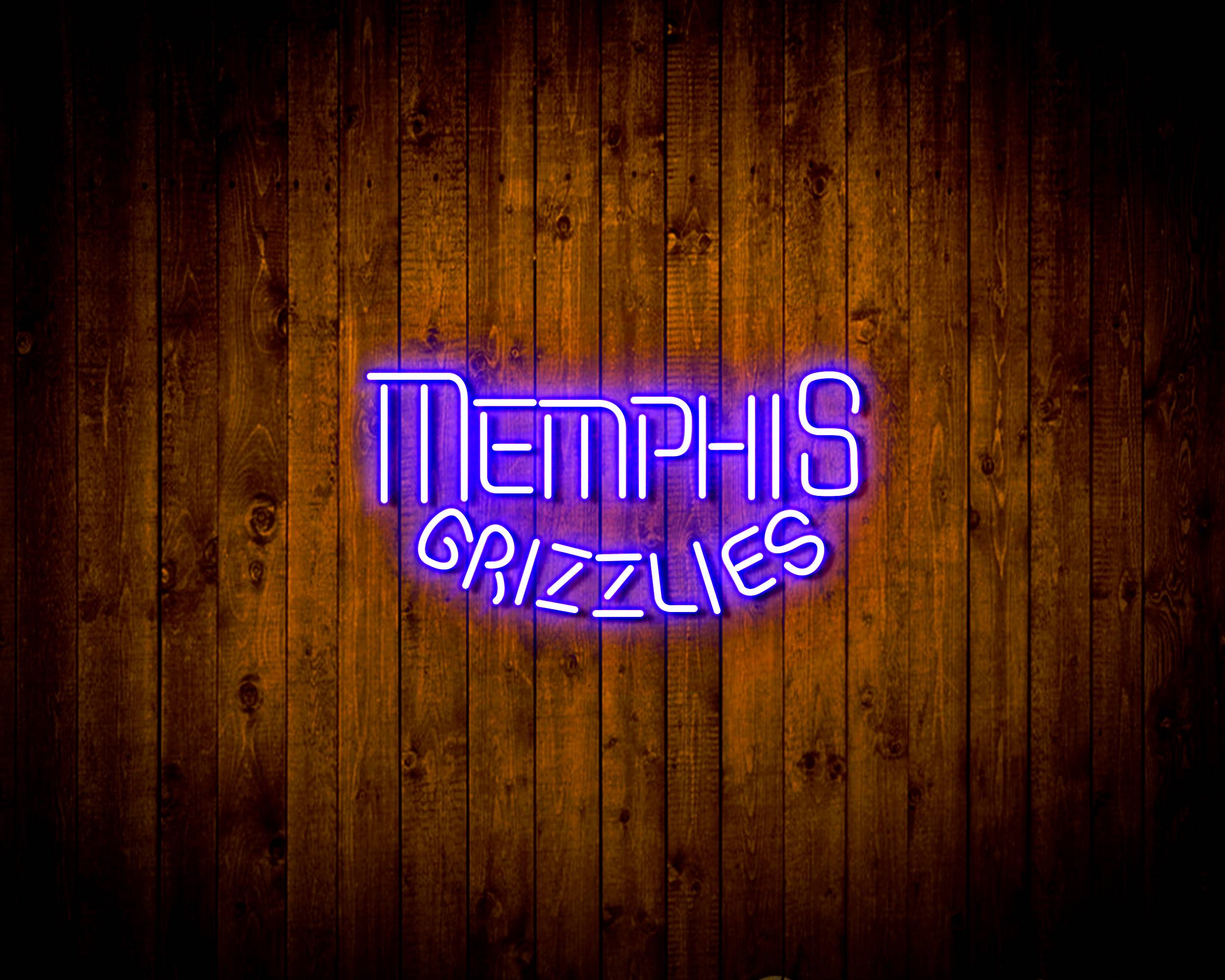 Memphis Grizzlies Handmade LED Neon Light Sign