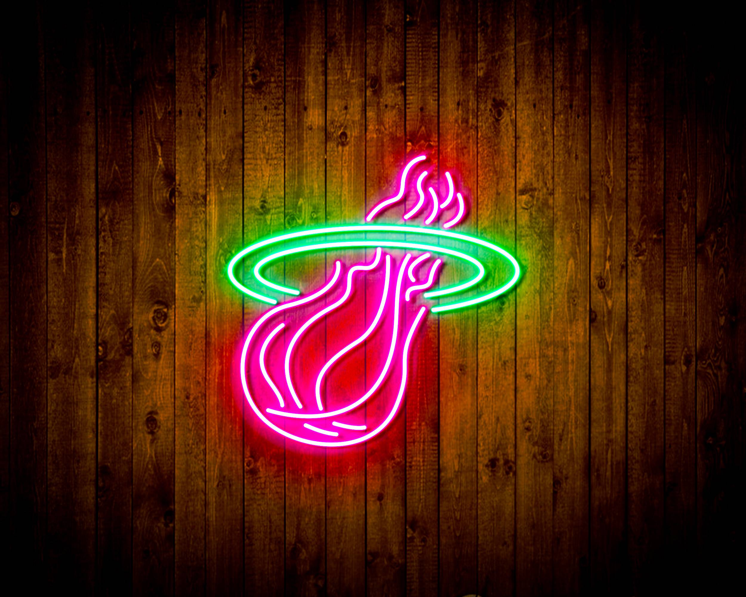 Miami Heat Handmade LED Neon Light Sign