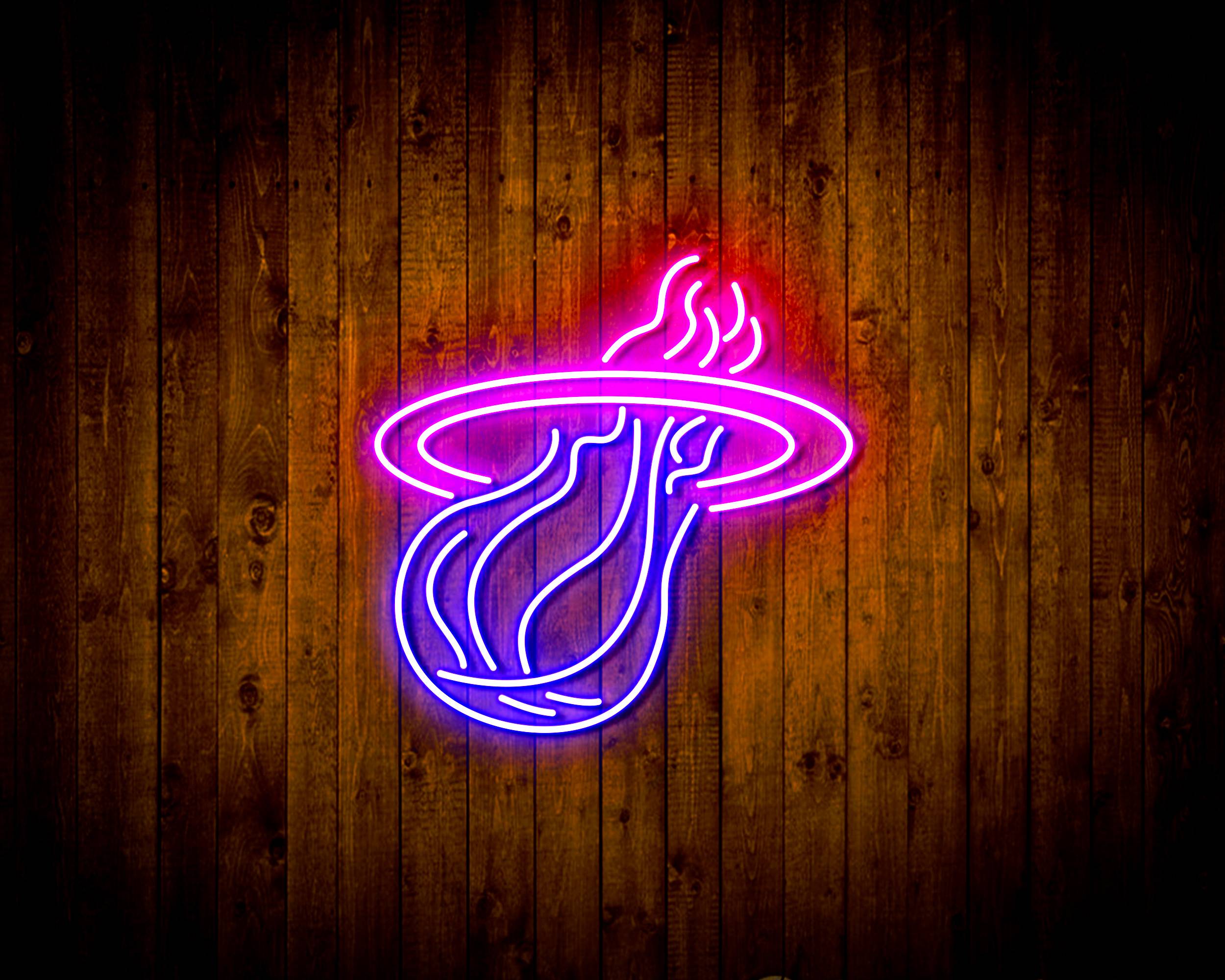 Miami Heat Handmade LED Neon Light Sign