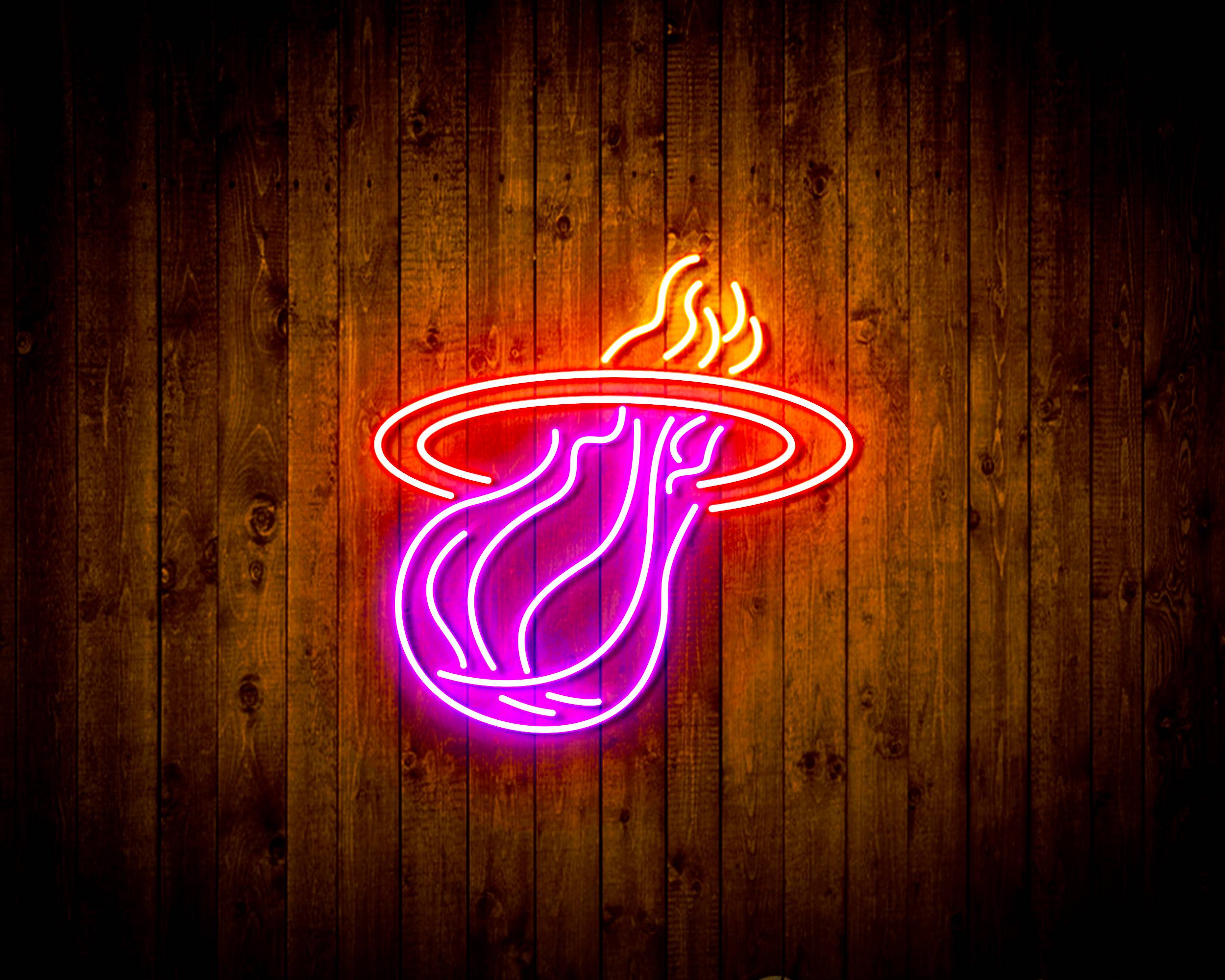 Miami Heat Handmade LED Neon Light Sign