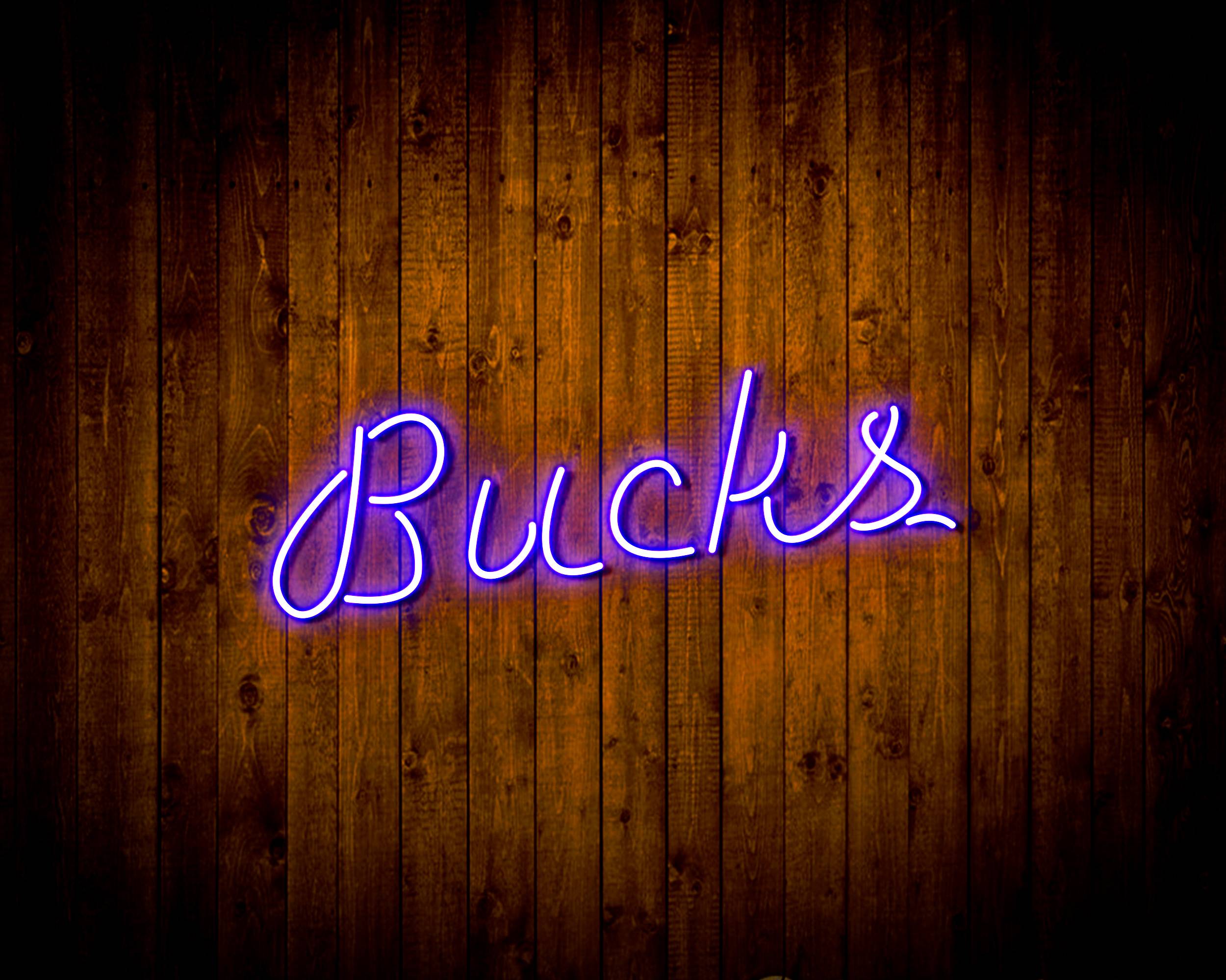 NBA Milwaukee Bucks Handmade LED Neon Light Sign