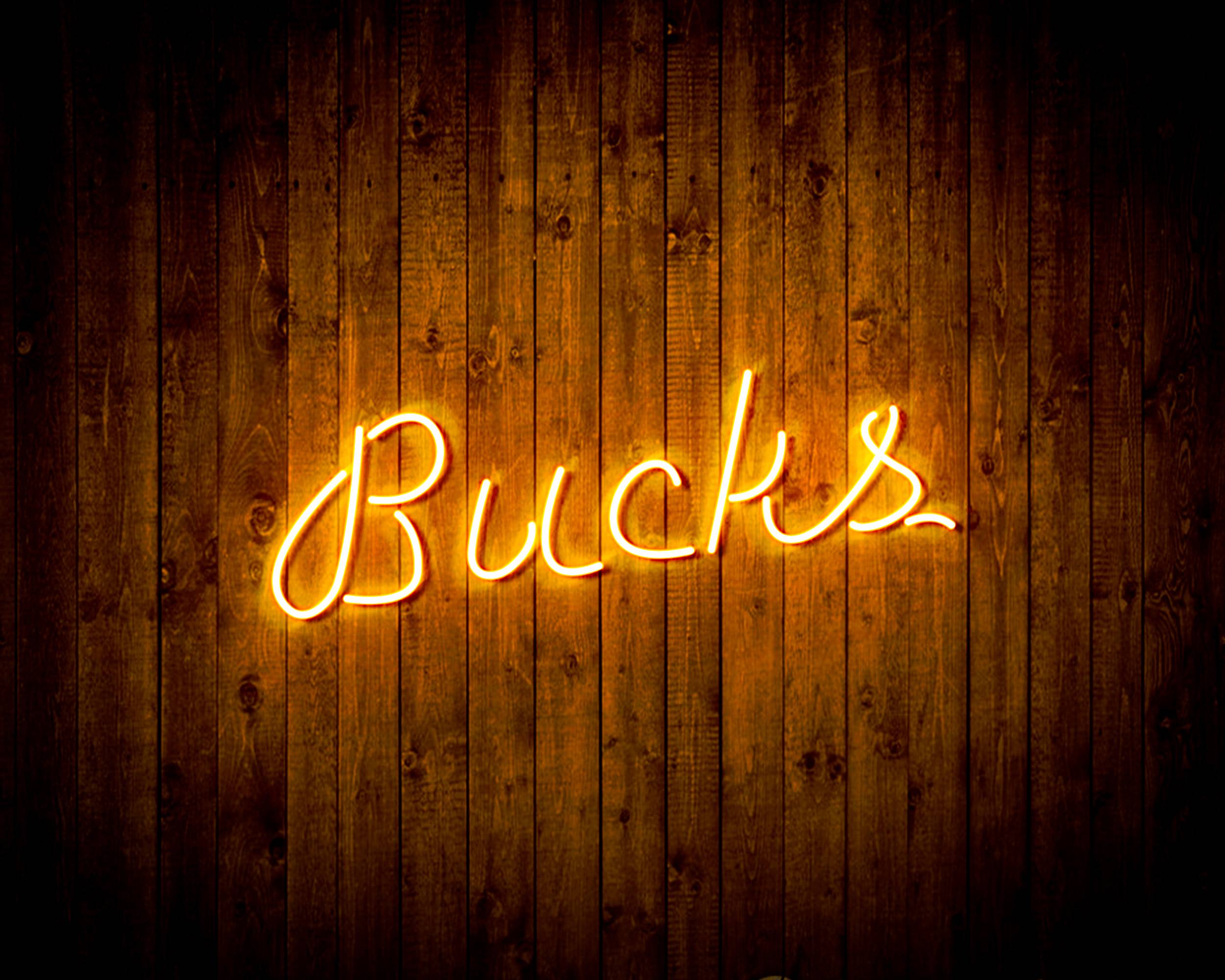 NBA Milwaukee Bucks Handmade LED Neon Light Sign