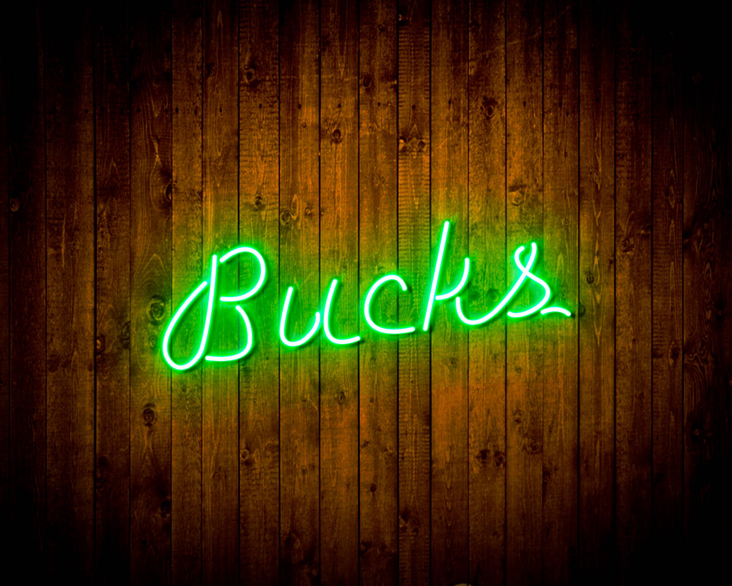 NBA Milwaukee Bucks Handmade LED Neon Light Sign