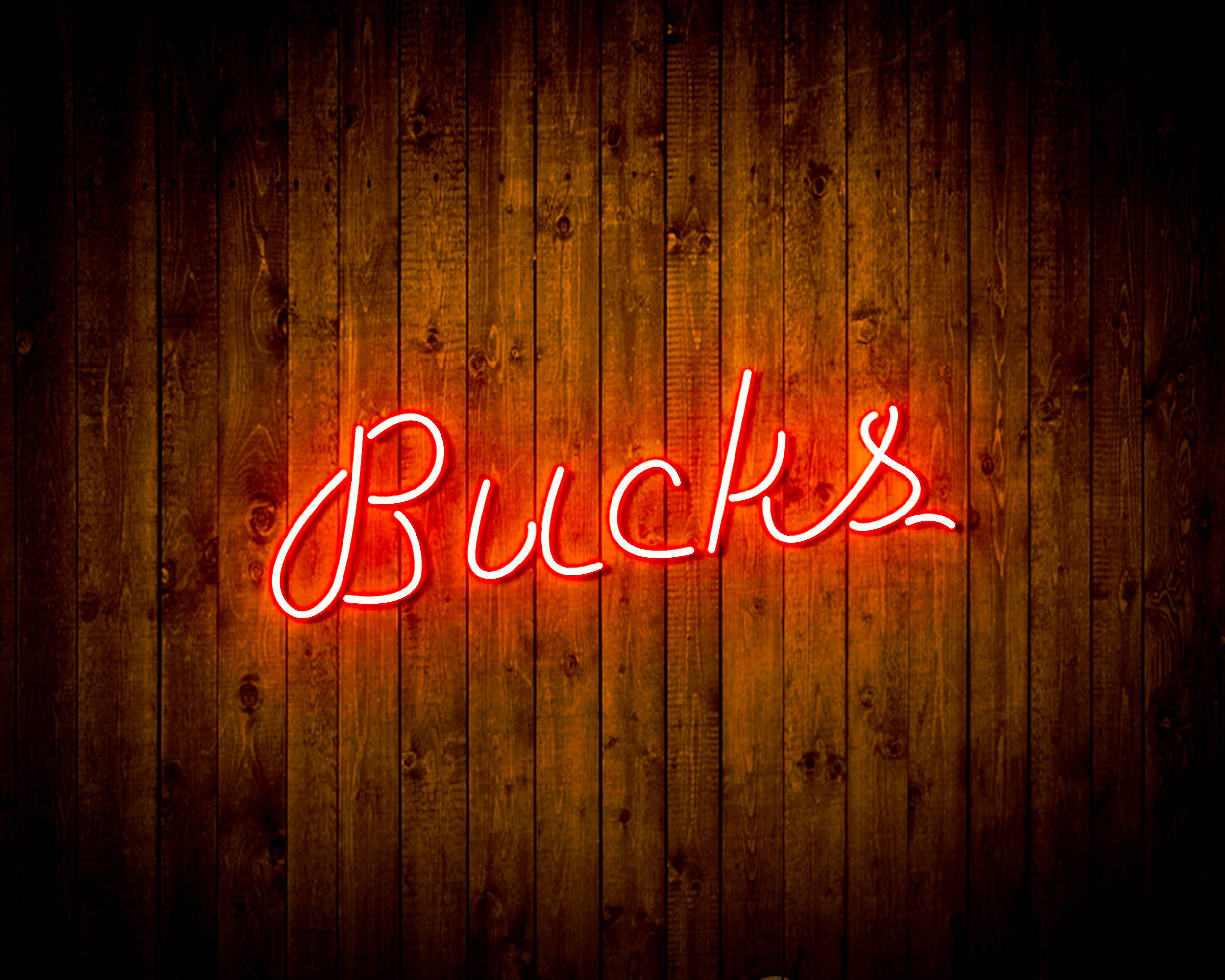 NBA Milwaukee Bucks Handmade LED Neon Light Sign