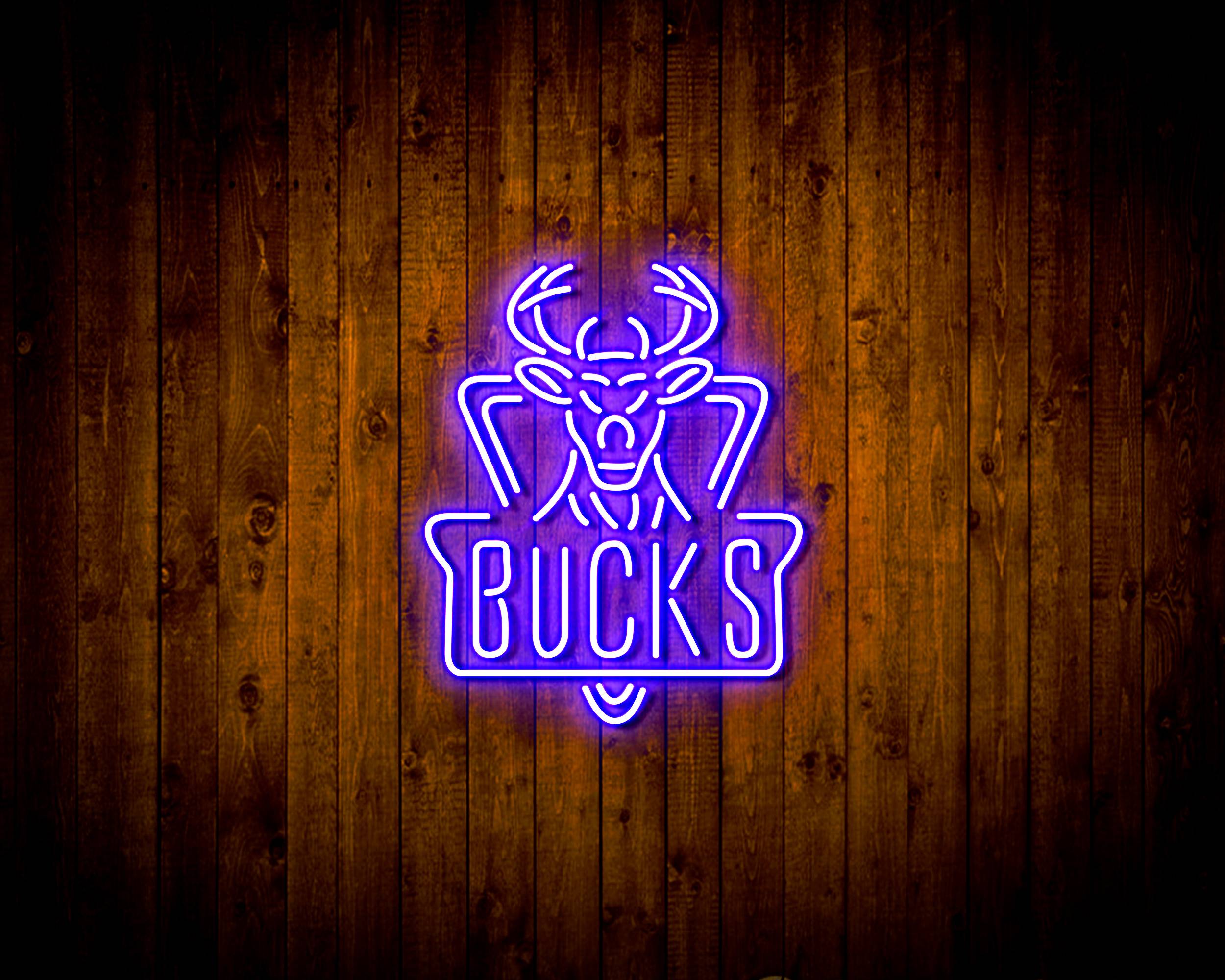 NBA Milwaukee Bucks Handmade LED Neon Light Sign