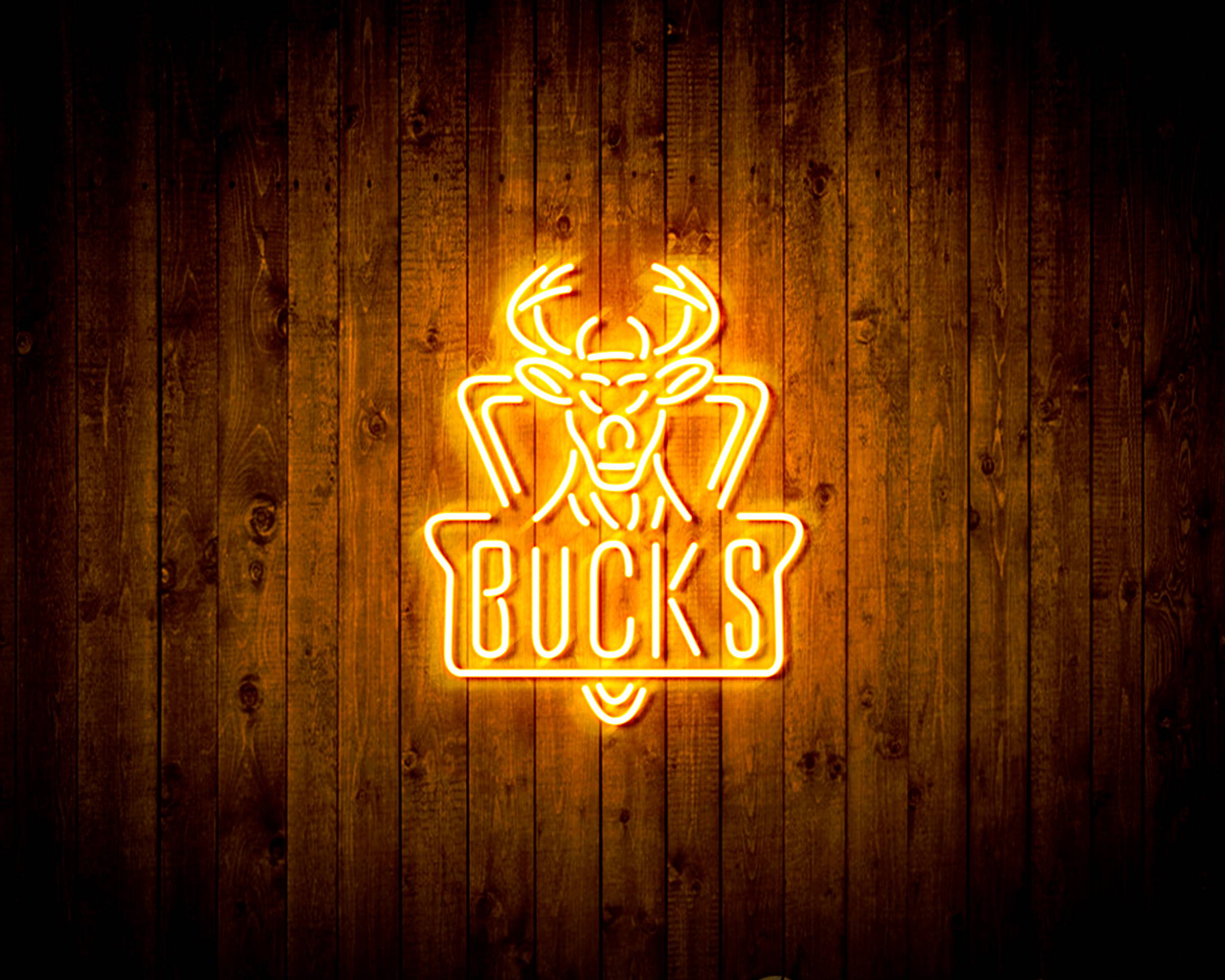 NBA Milwaukee Bucks Handmade LED Neon Light Sign