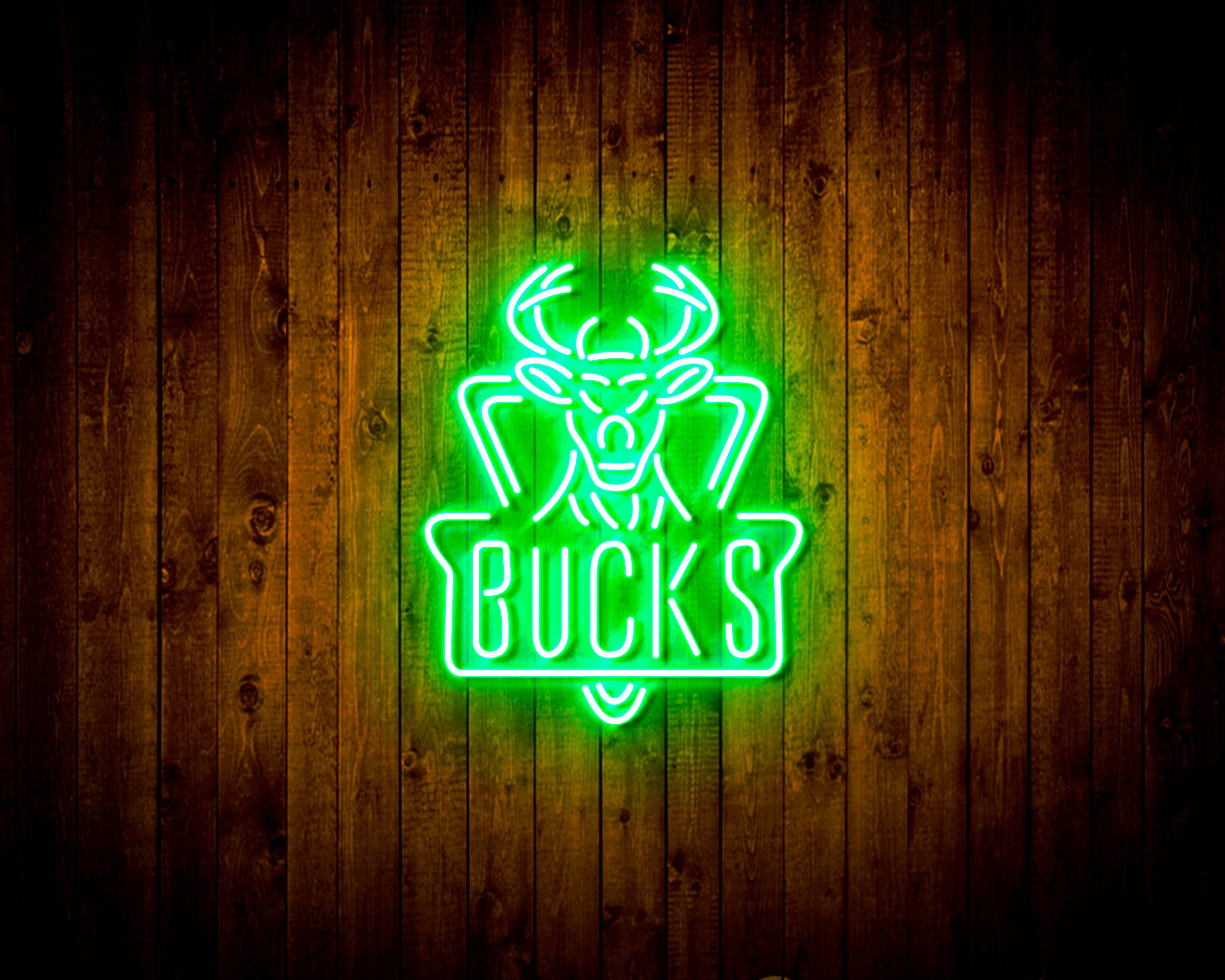 NBA Milwaukee Bucks Handmade LED Neon Light Sign